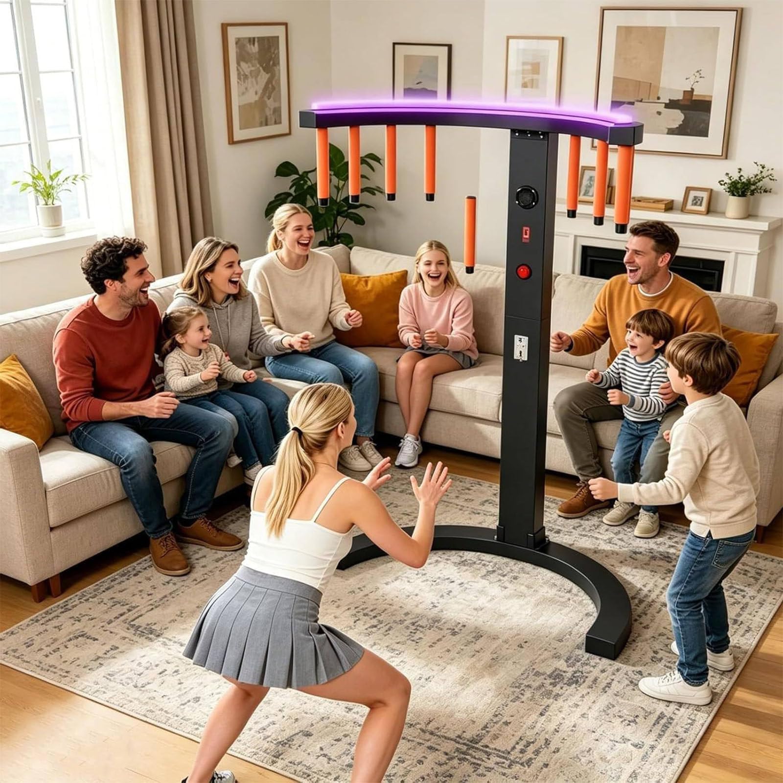 HaiZethonic Hand Eye Coordination Training Catching Stick Game Machine,Coin Operated Party Rental for Events, Carnivals, Bars, Hand Eye Coordination Training Catching Stick Game