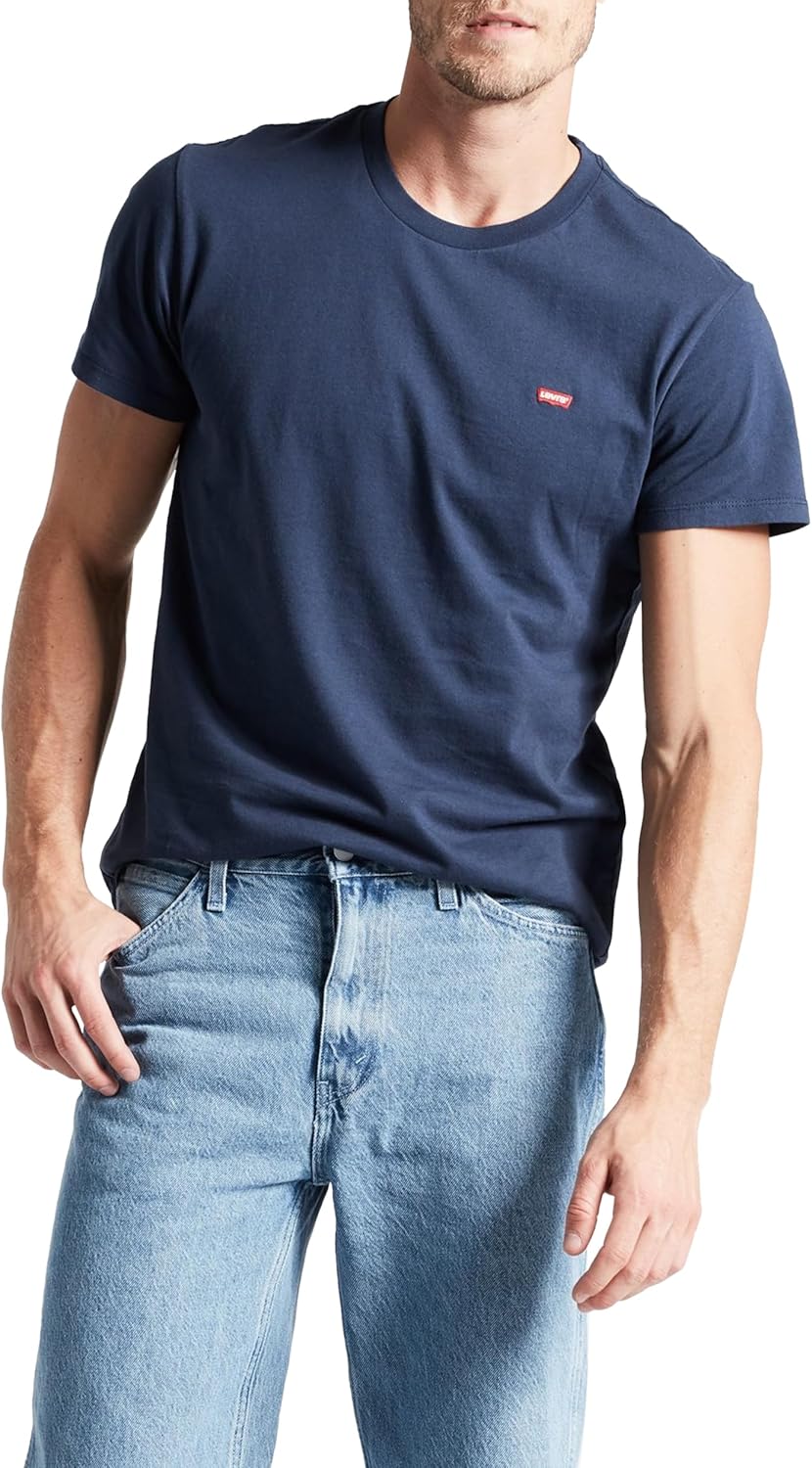 Levi's SS Original Housemark Tee T-Shirt Homme, 100 % coton jersey, coupe Regular, logo batwing discret - Image secondaire