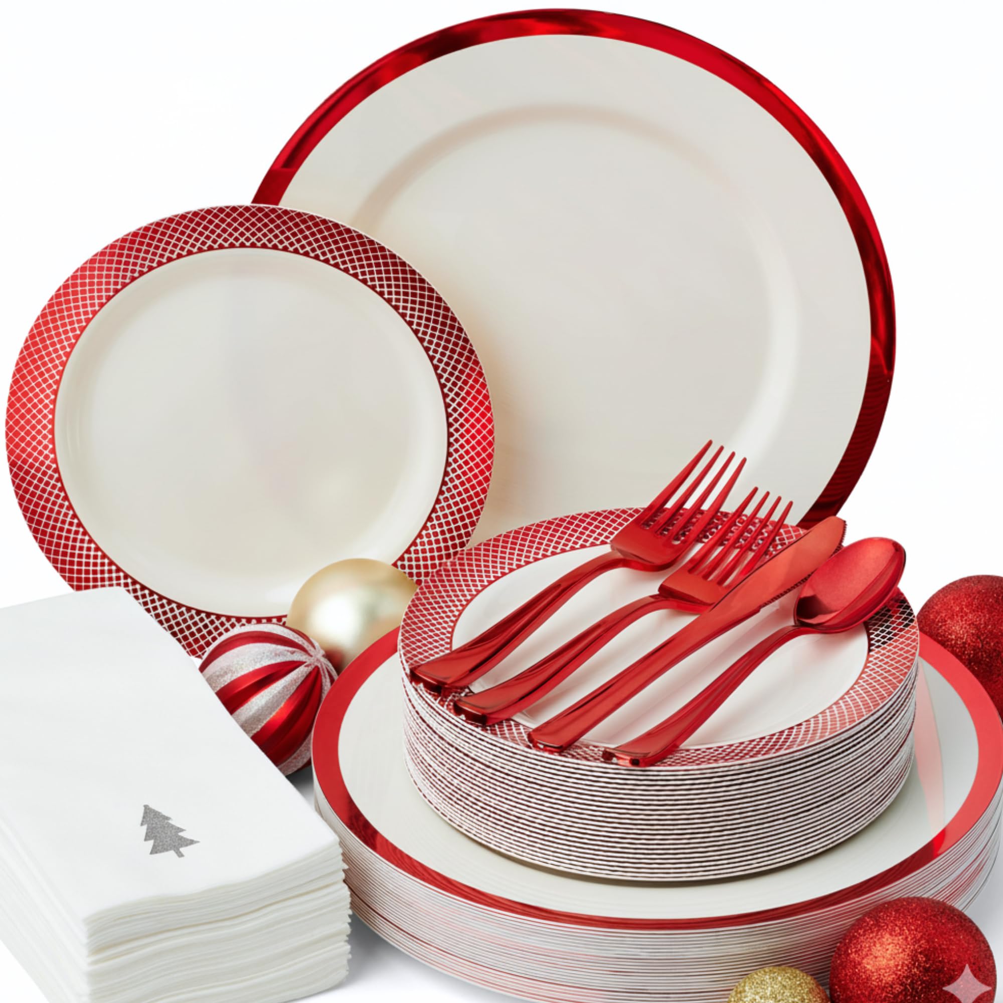 Locker.Ink | Elevate Your Holiday Gatherings with These Christmas Tableware Tips By Madee Heavyweight 175 Pc Set