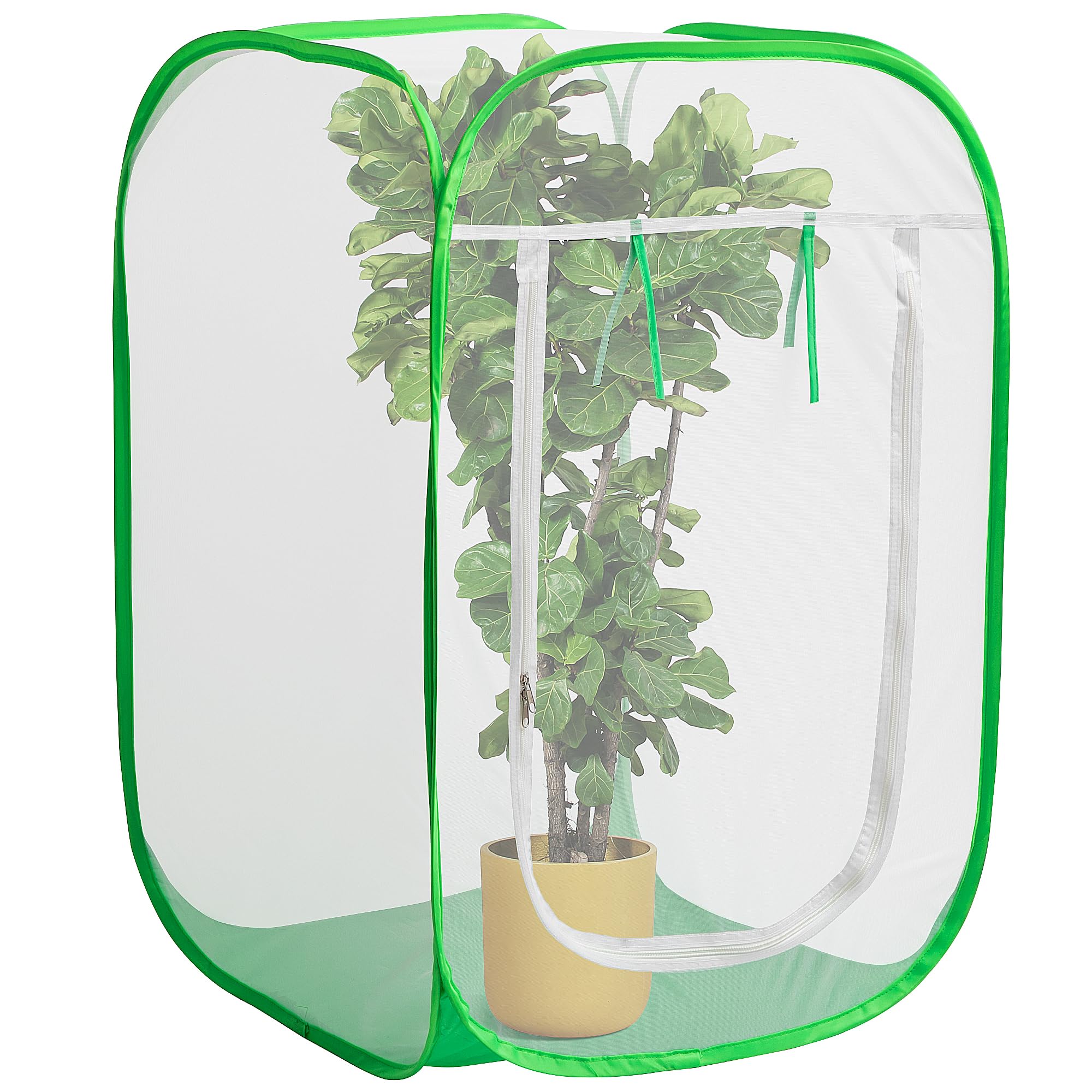 24"x24"x36" pop up garden mesh plant cover, plant protectors mesh enclosure | garden net cage pest protection guard tent with storage bag, crop cage for protect plant vegetable fruit from birds insects