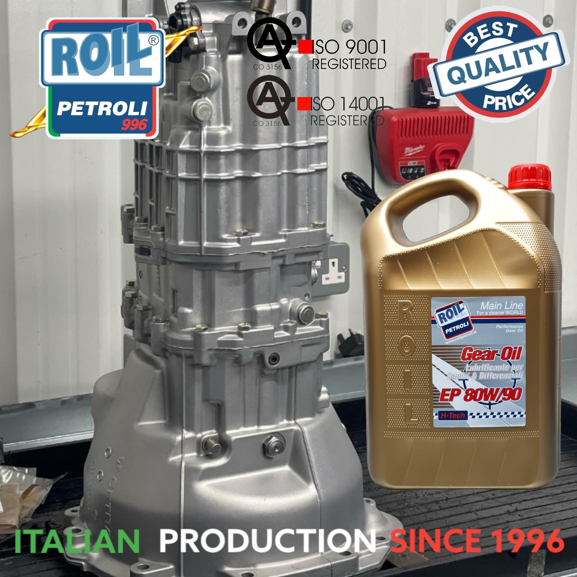 5 Litri di Roil GEAR HD 80W90 EP GL-5 - Olio CAMBIO per AUTO, MOTO, FURGONI, CAMION ►NUOVA FORMULA◄ che MIGLIORA la Lubrificazione e Protezione degli Ingranaggi
