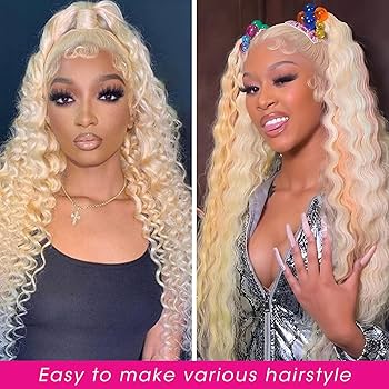 ブレインウェイブ　brain wave Amazon.com : 613 Lace Front Wig with 13x6 Transparent Deep