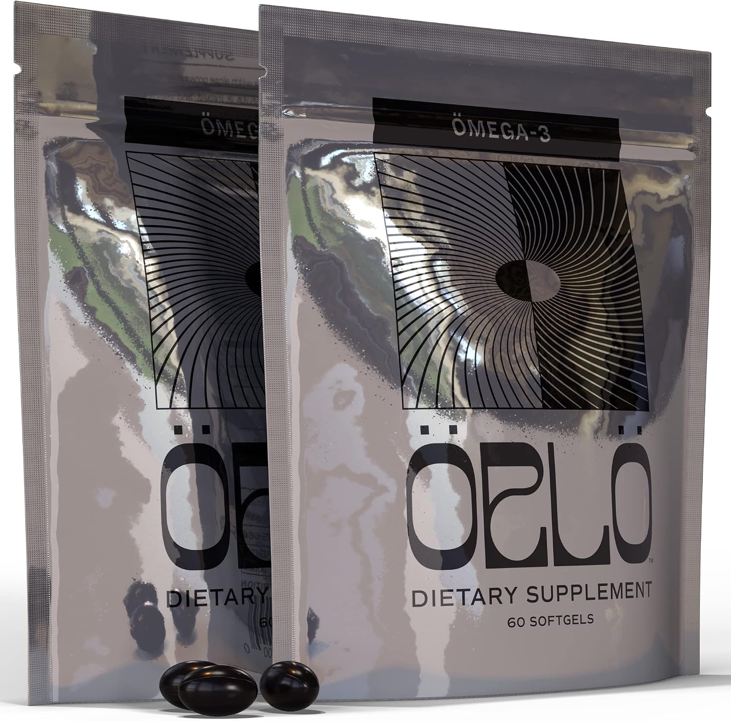 Orlo Nutrition Omega 3 – Vegan Algae EPA & DHA | 3X Active Strength - Clean Alternative to Fish Oil Supplements | Softgels for Joints, Eyes, Heart, Immune & Brain Health Support | 60 Servings