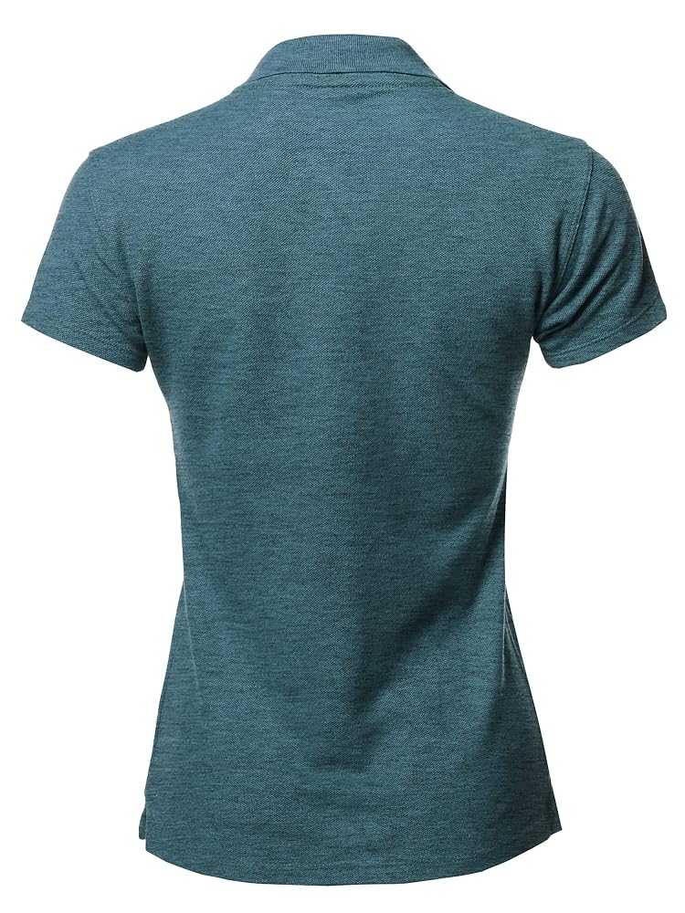 レディースウェア minuere tweed pearl button polo レディース