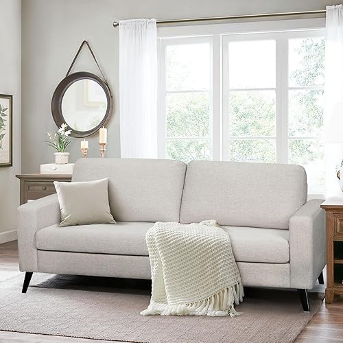 Esright Cream Sofa Couch, 2 Seats Sofa for Living Room 79" Wide, Oversied Loveast for Bedroom and More