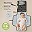 KeaBabies Portable Diaper Changing Pad - Large Waterproof Baby Changing Mat, Compact Travel Diaper Clutch, Functional Pockets Fit Newborn Essentials, Wipeable & Padded Baby Changer (Pixel)