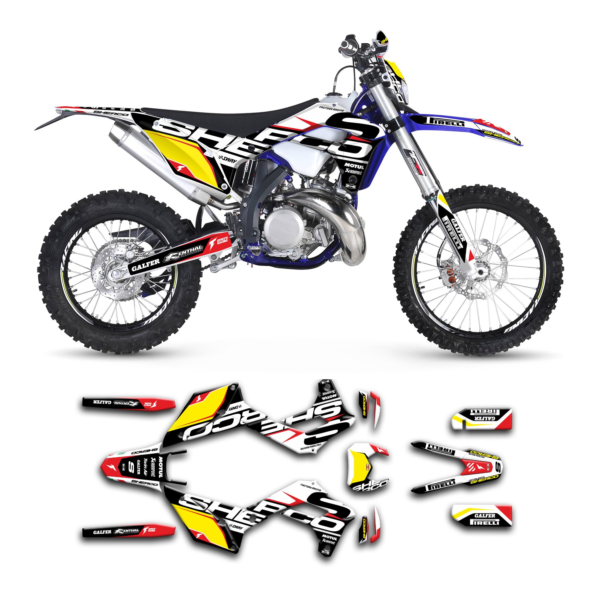 Amazon.co.jp: Kungfu Graphics カスタムデカールキット Sherco SE-R 