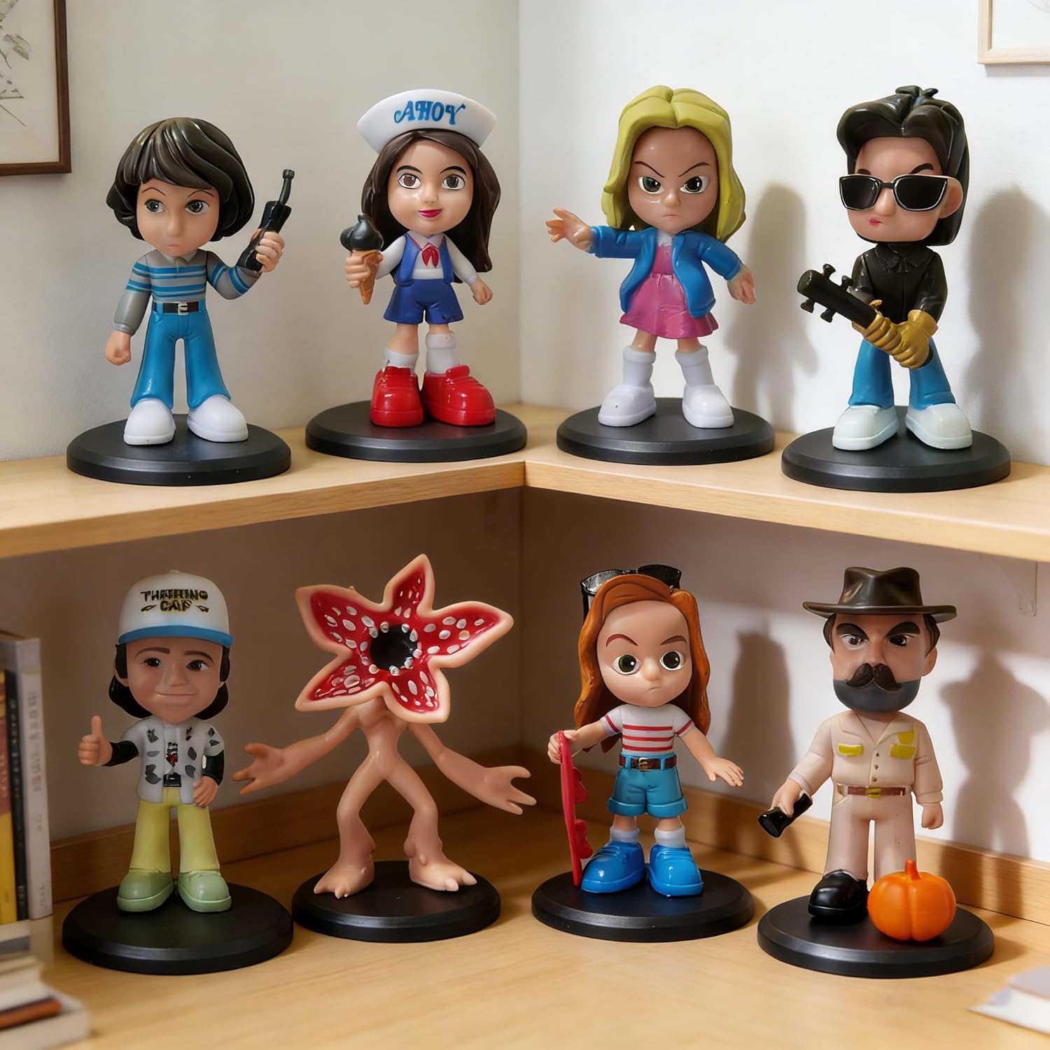 8Pcs Stranger Figure,Character Model Collectable Figure Creative Gift for Fans