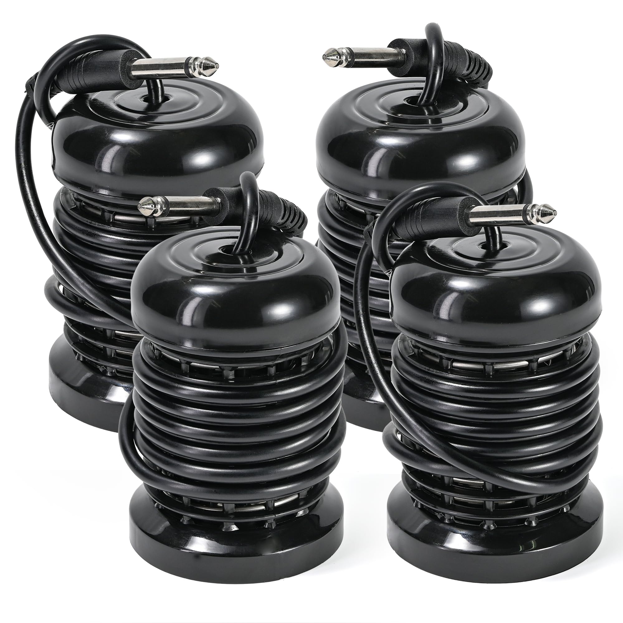 4pcs Arrays for Ionic Foot Bath Detox Machine, Replacement Array each with 10 Stainless Steel Coils Double Layered + 6.35mm Adapter for Home Massage Beauty Salon Ionic Foot Spa