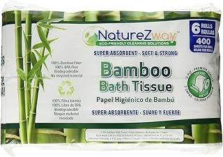 Bamboo Toilet Paper | Biodegradable, Septic Safe and BPA-Free Bath Tissue | Environmentally Friendly Product | Unscented |...