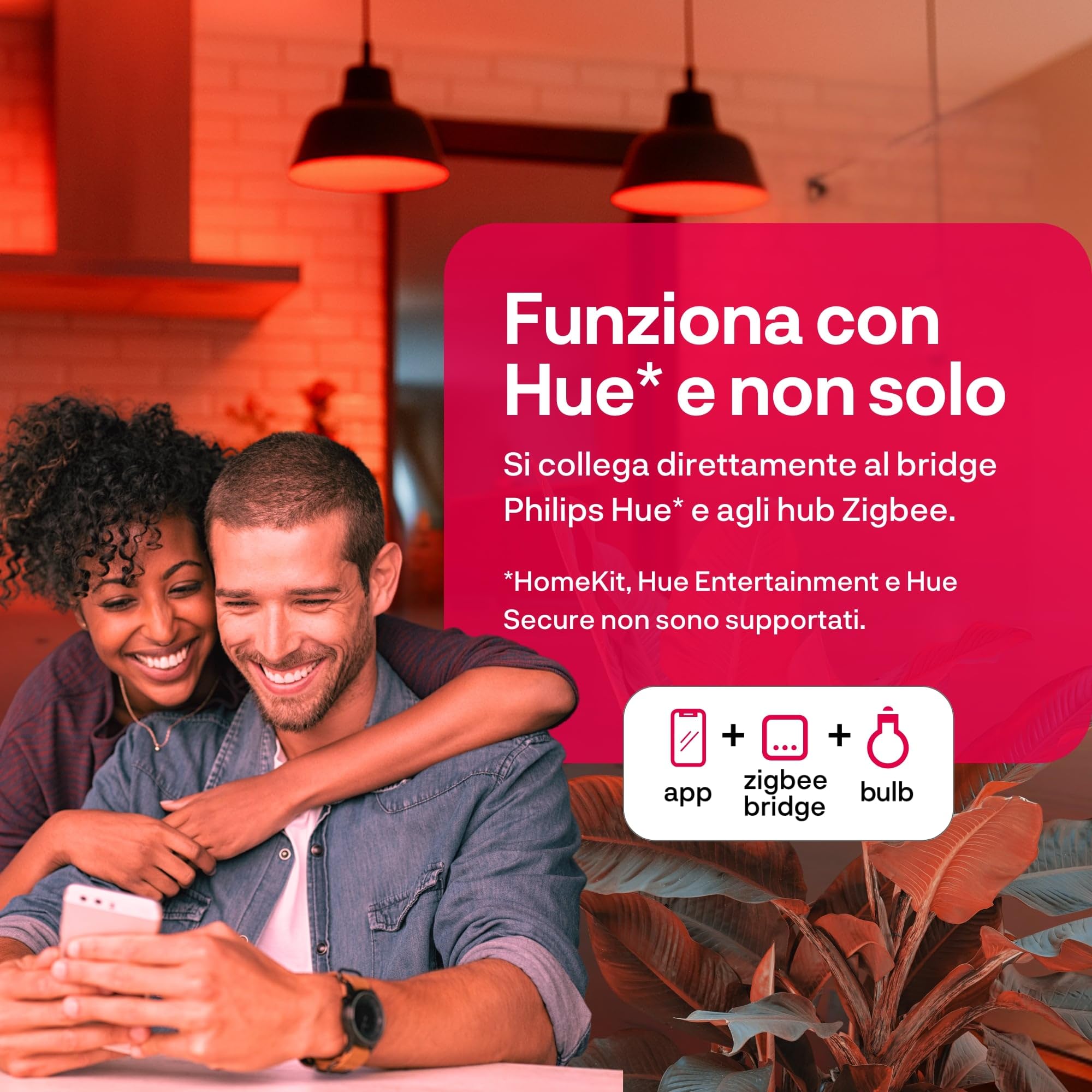 innr Lampadina Smart Miniglobo E14, per Hue* e hub Zigbee, Confezione da 2 | LED RGB, Bianco e Colori, 16 Milioni di Colori, 510 lumen, Dimmerabili