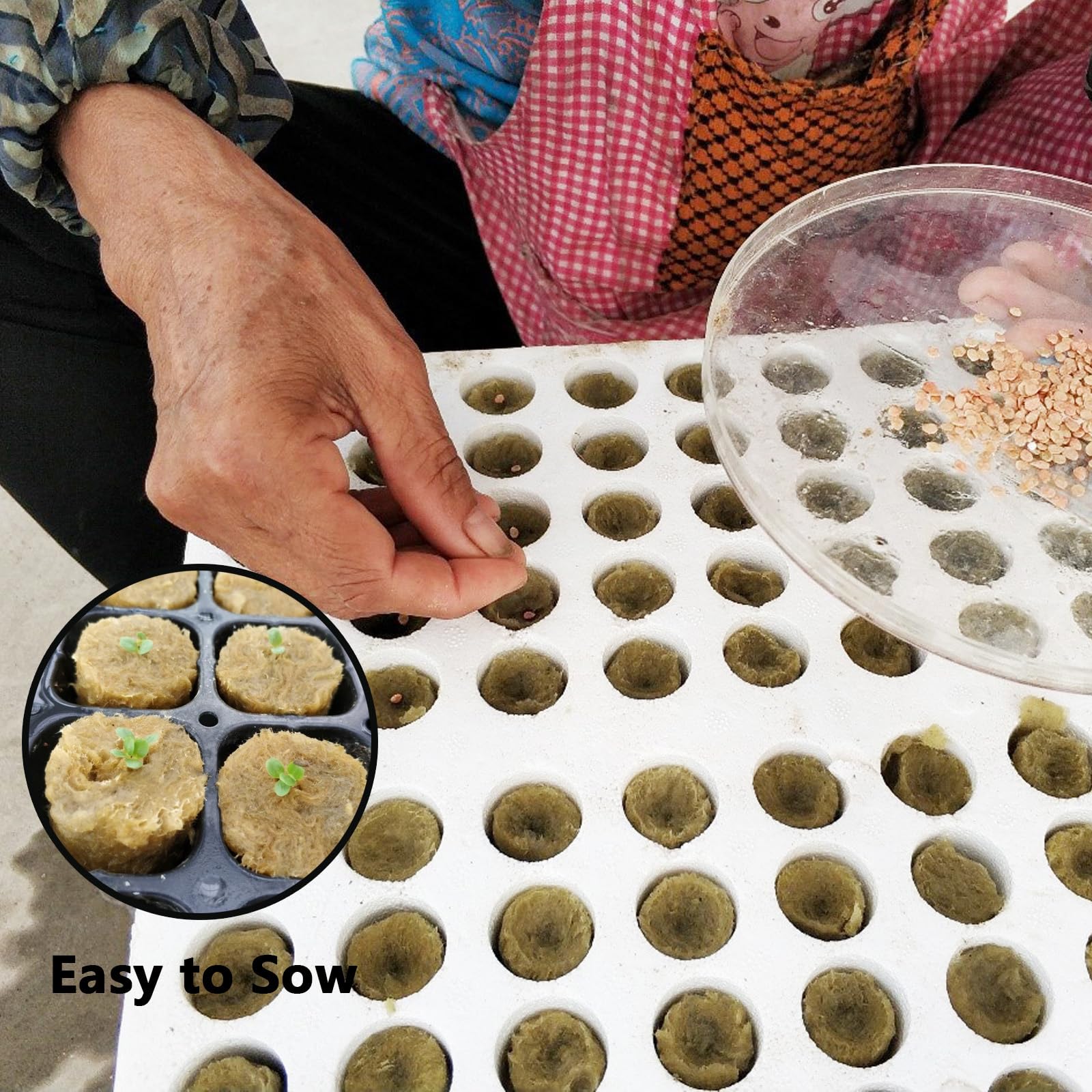 36 Pièces Hydroponie Laine, Laine De Roche Jardin, Laine De Roche Hydroponie, Hydroponie Laine De Roche, Cube Laine De Roche Culture, Laine De Roche