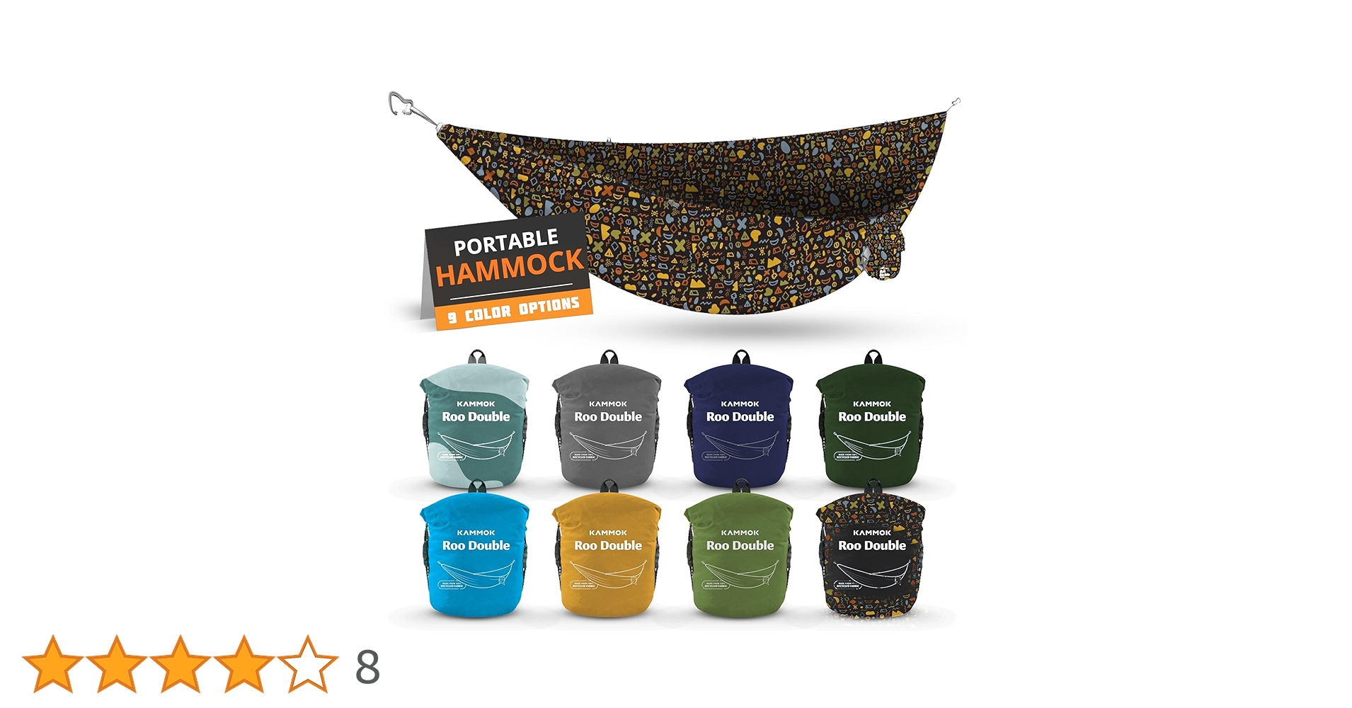 Amazon.co.jp: KAMMOK:Roo ダブルハンモック | 丈夫で100%リサイクル