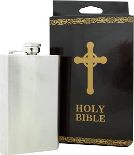 Island Dogs Bible Flask, Black