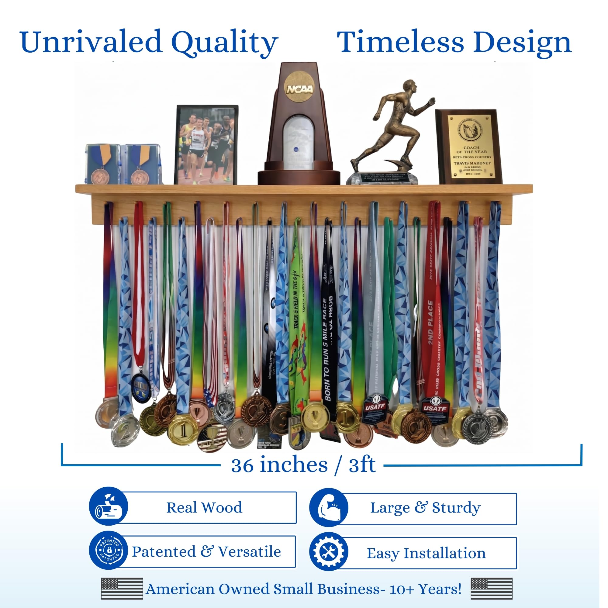 Premier 3 Ft Premio Medalla rack de pantalla y estante de trofeo