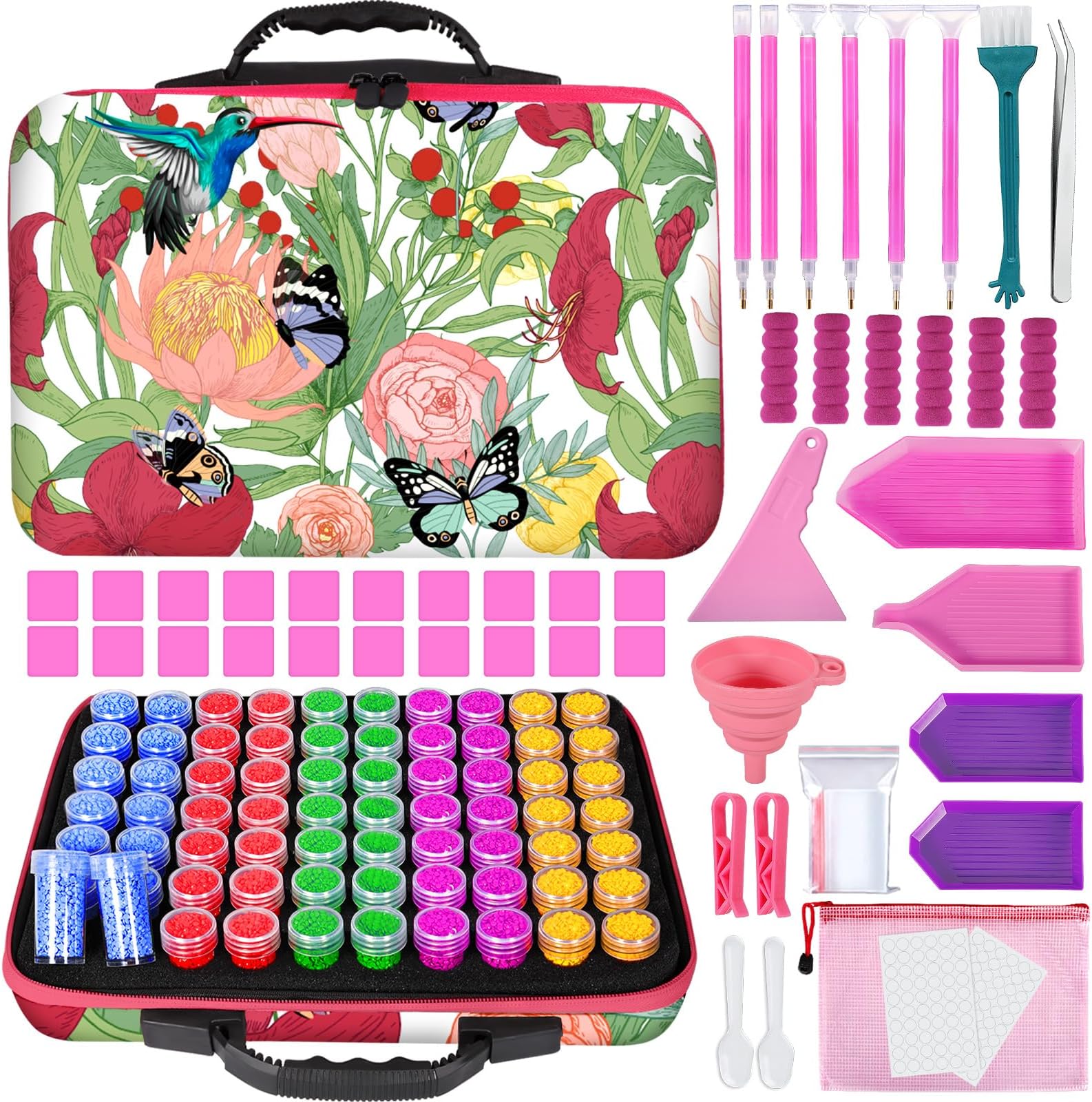 FAMKEEP Boite Diamond Painting Rangement, 168 Articles Boîte de