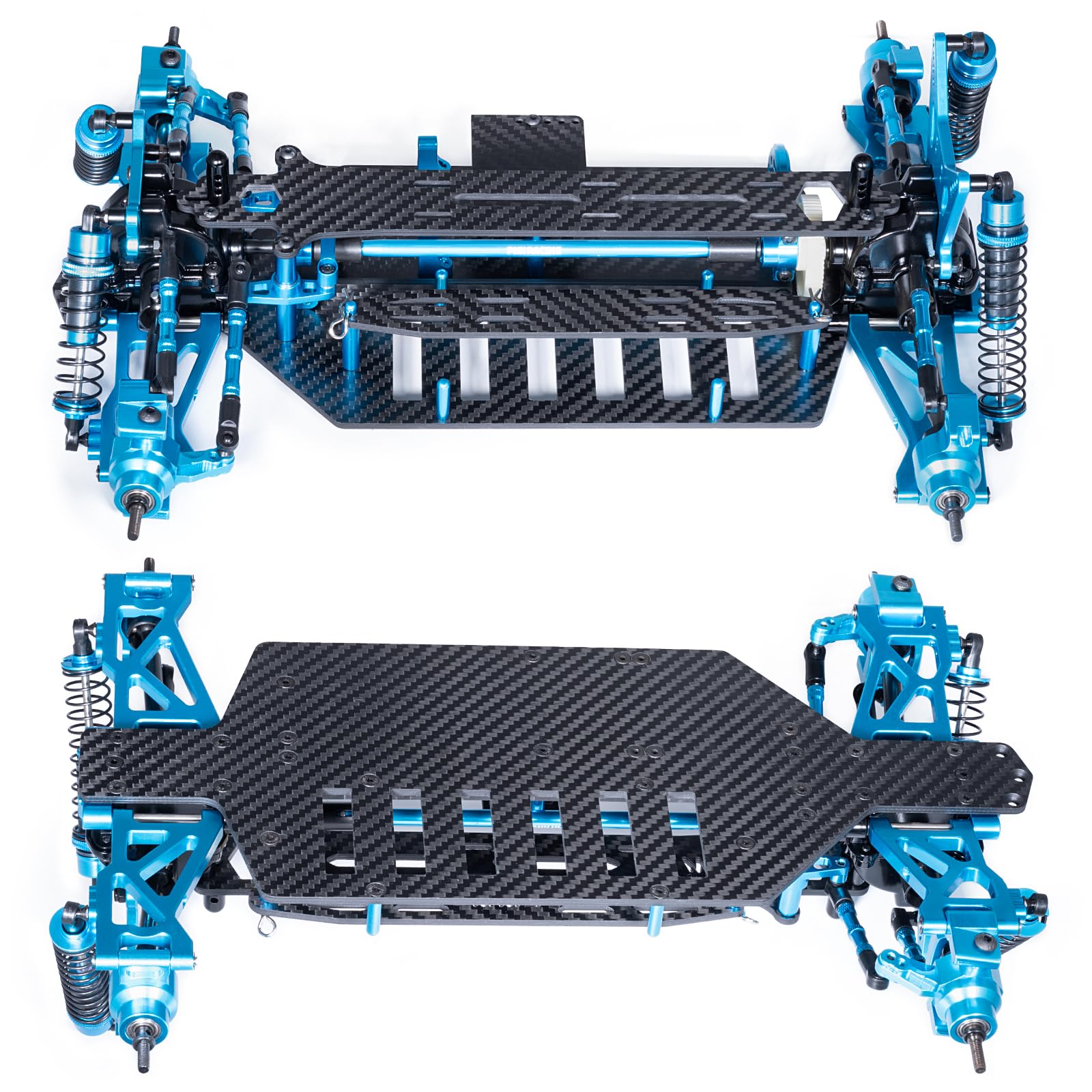 Amazon.com: MORFUM 1/10 CNC Metal Alloy & Carbon Fiber Chassis