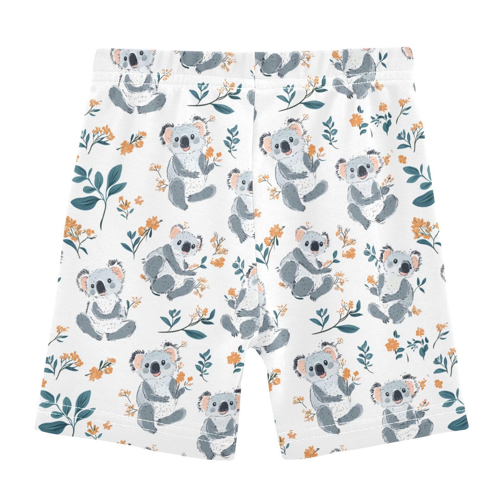 Girl Shorts Casual Cotton Dance Shorts Lounge Pants for Beach 5T Funny Koala