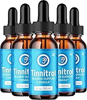 Tinnitrol Drops 24 Hour Liquid Ear Ringing Relief - Natural Tinnitus Support, 5 Pack 5 Month Supply