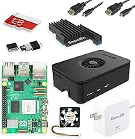 Vista 1 de CanaKit - Raspberry Pi 5 Starter Kit PRO - Negro Turbina (Edición de 128GB) (8GB de RAM)