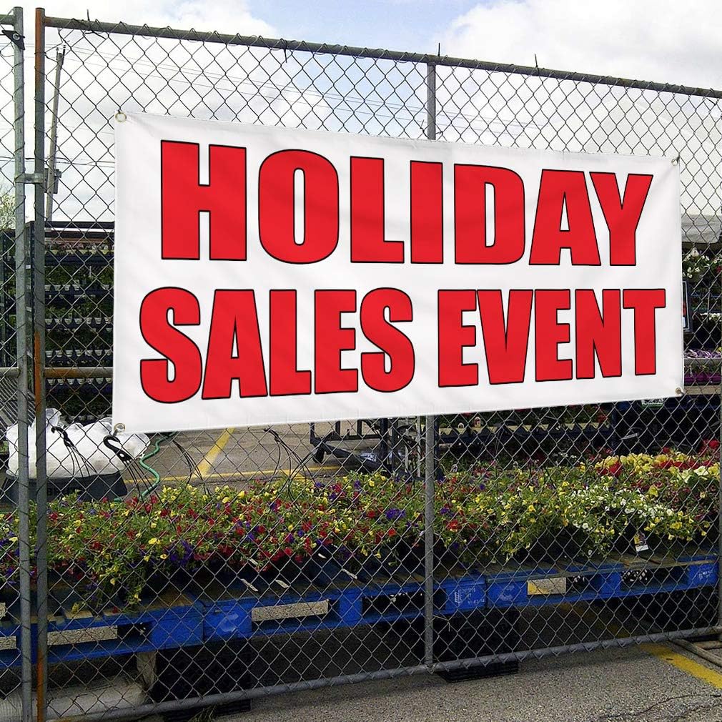 Vinyl Banner Multiple Sizes Holiday Sale Event Auto Body Shop Car Repair B Business Outdoor Weatherproof Industrial Yard Signs White 4 Grommets 16x40Inches