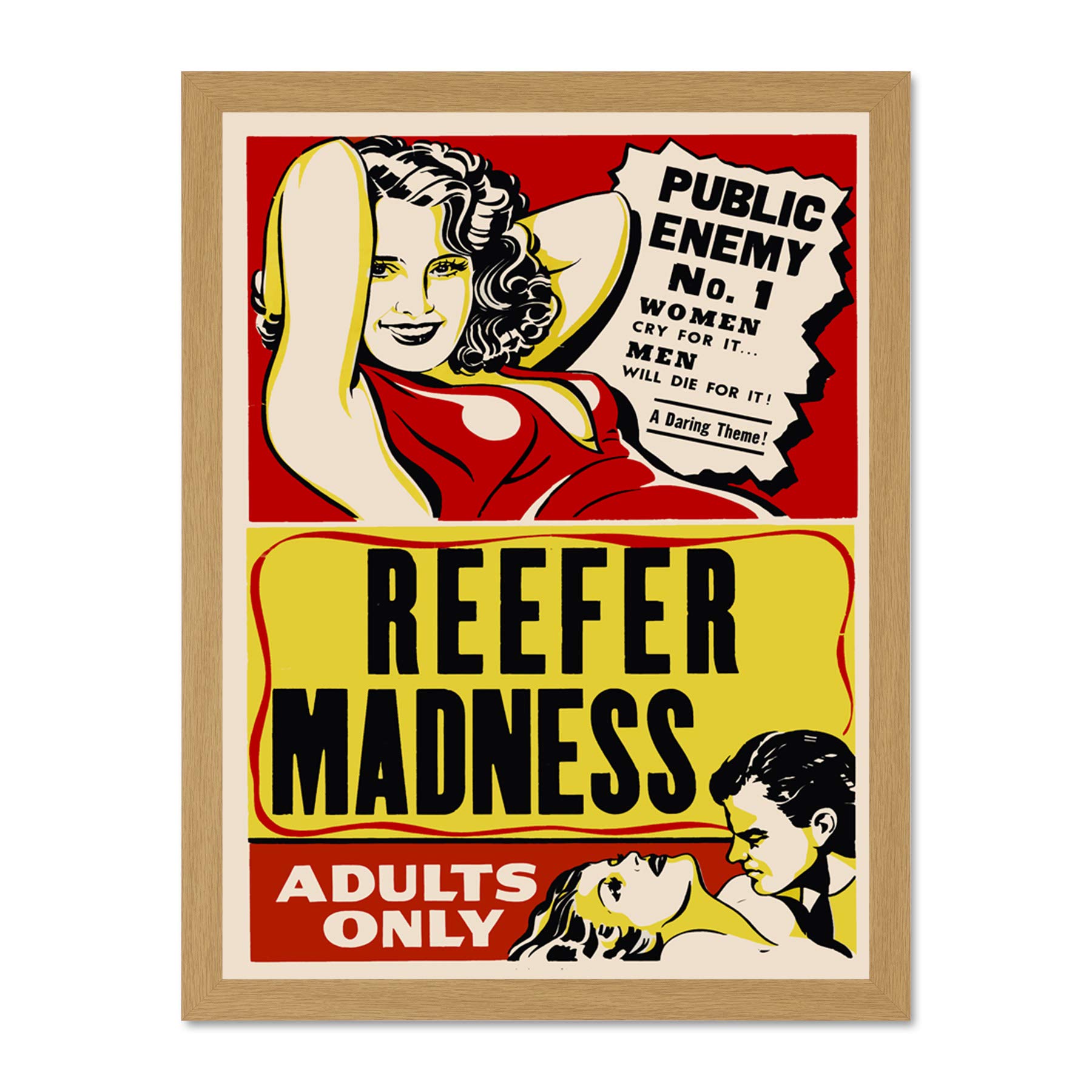 Reefer Madness Vintage Movie Advertising Large Framed Art Print Poster Wall Decor 18x24 inch