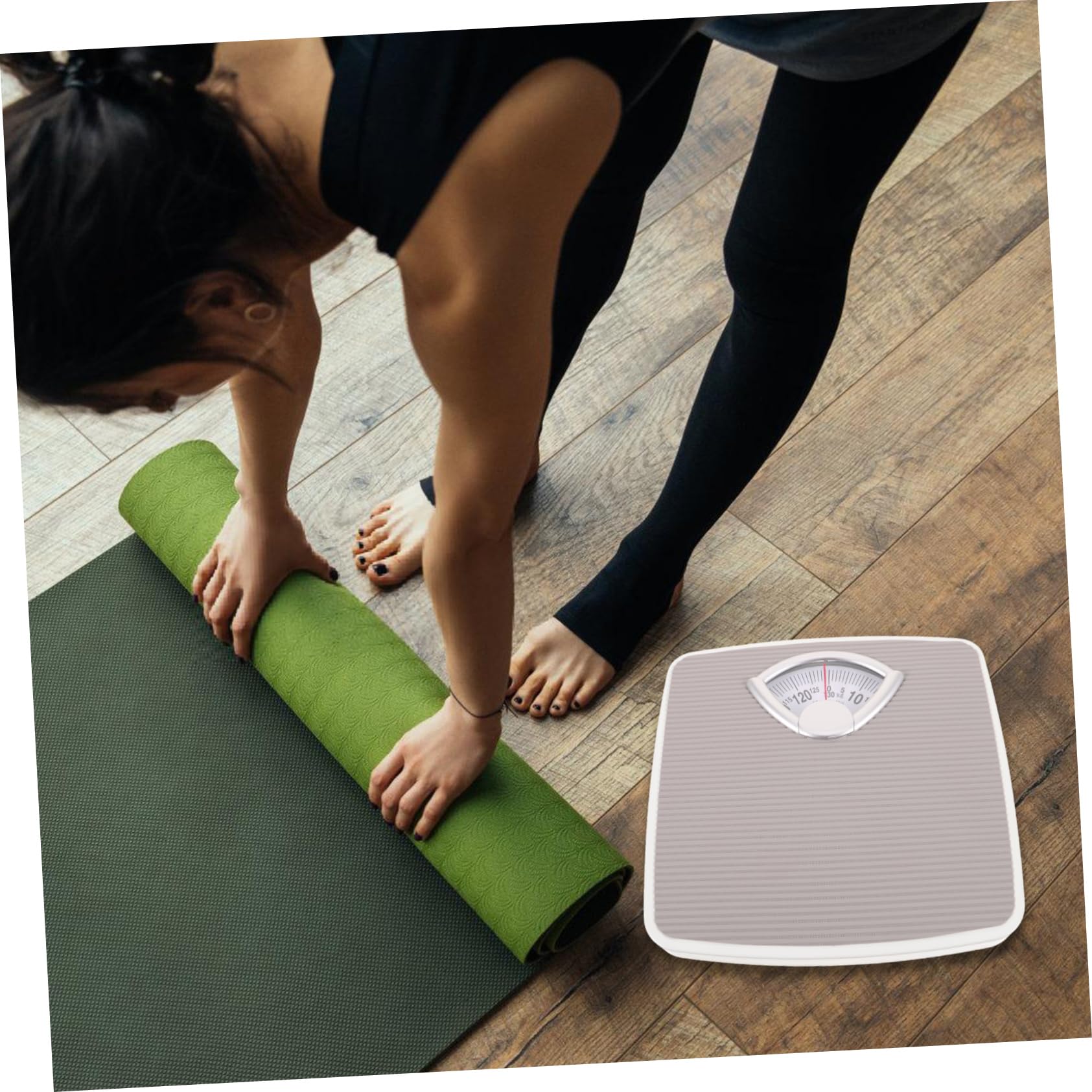 FOMIYES Balance Mécanique Capacité 130kg Légère en Fer Design Décoratif Adorable Mesure Précise Poids Corporel pour Usage Domestique