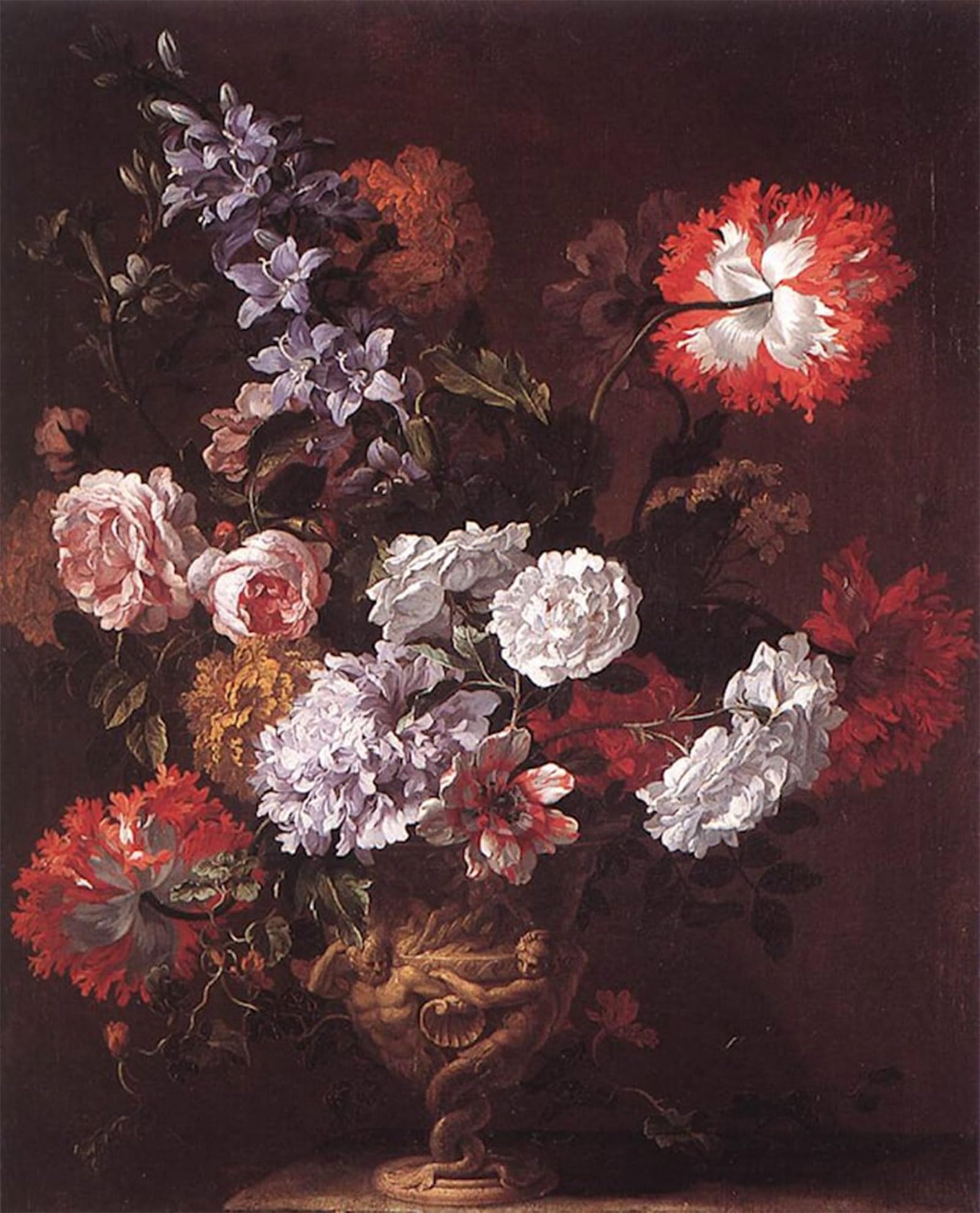 ARTXLXXBN Famous Prints Artwork Pictures Poster Painting Art Flower by Jan-baptist Bosschaert Artwork Landscape Pictures for Home Decor 60x90cm