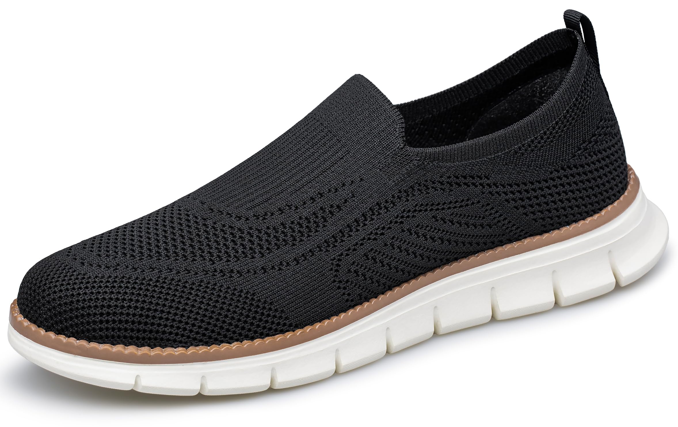 Mens Slip on Walking Shoes Lightweight Running Workout Gym Athletic Tennis Casual Sneakers