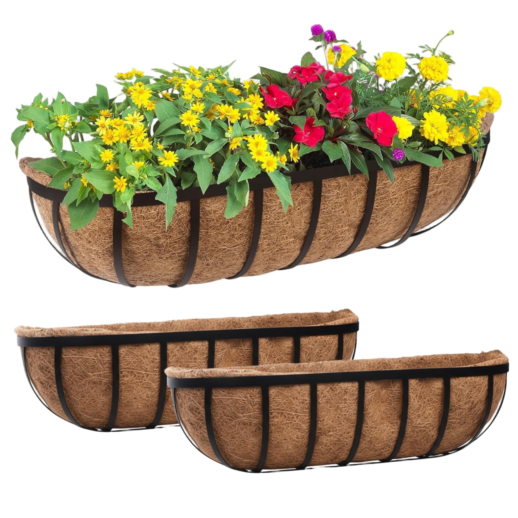 Jardinière de garde-corps pliable pour sécuriser vos fleurs de balcon