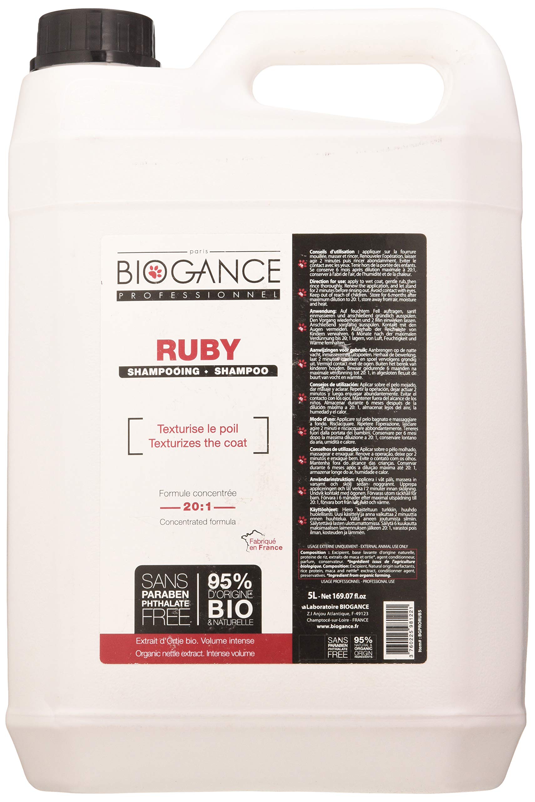 Biogance Champú Ruby Texturizante para Perro