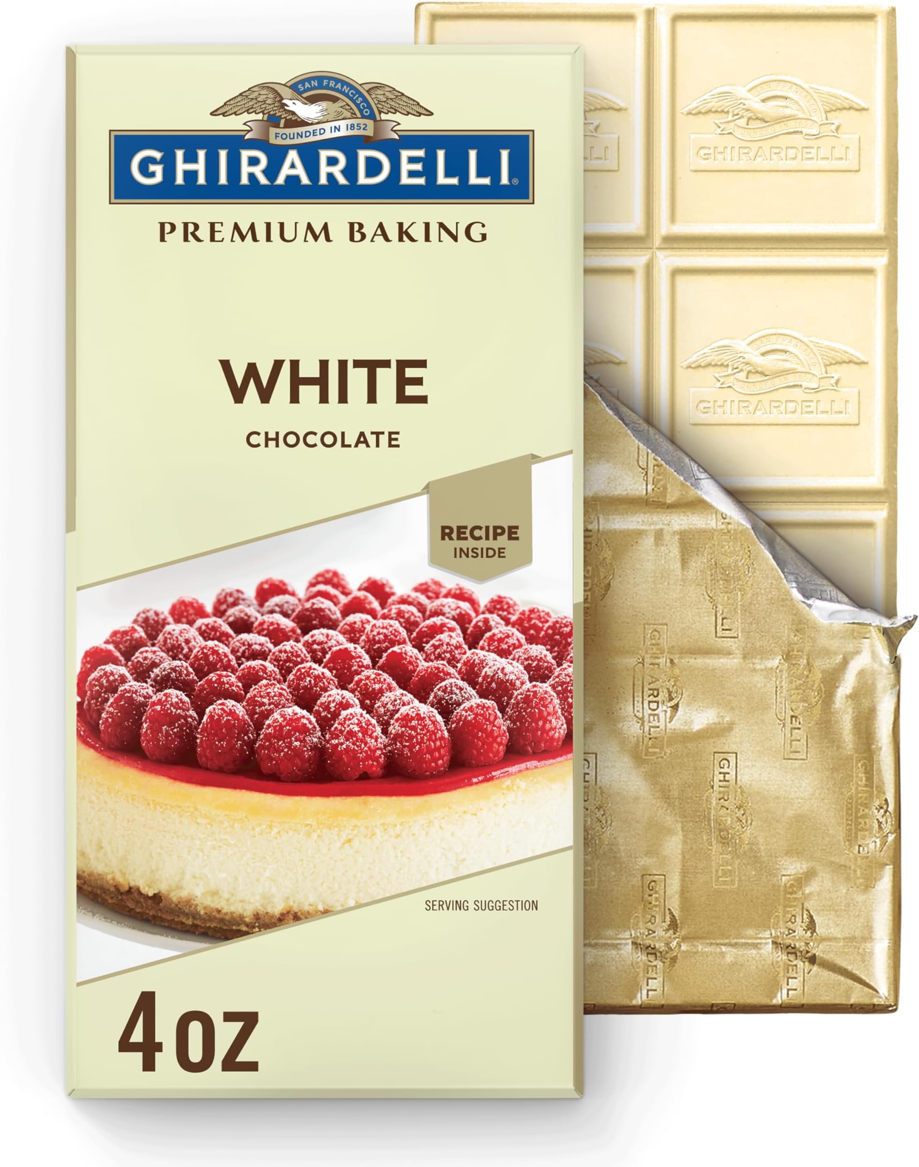 White Chocolate Premium Baking Bar, 4 Ounce