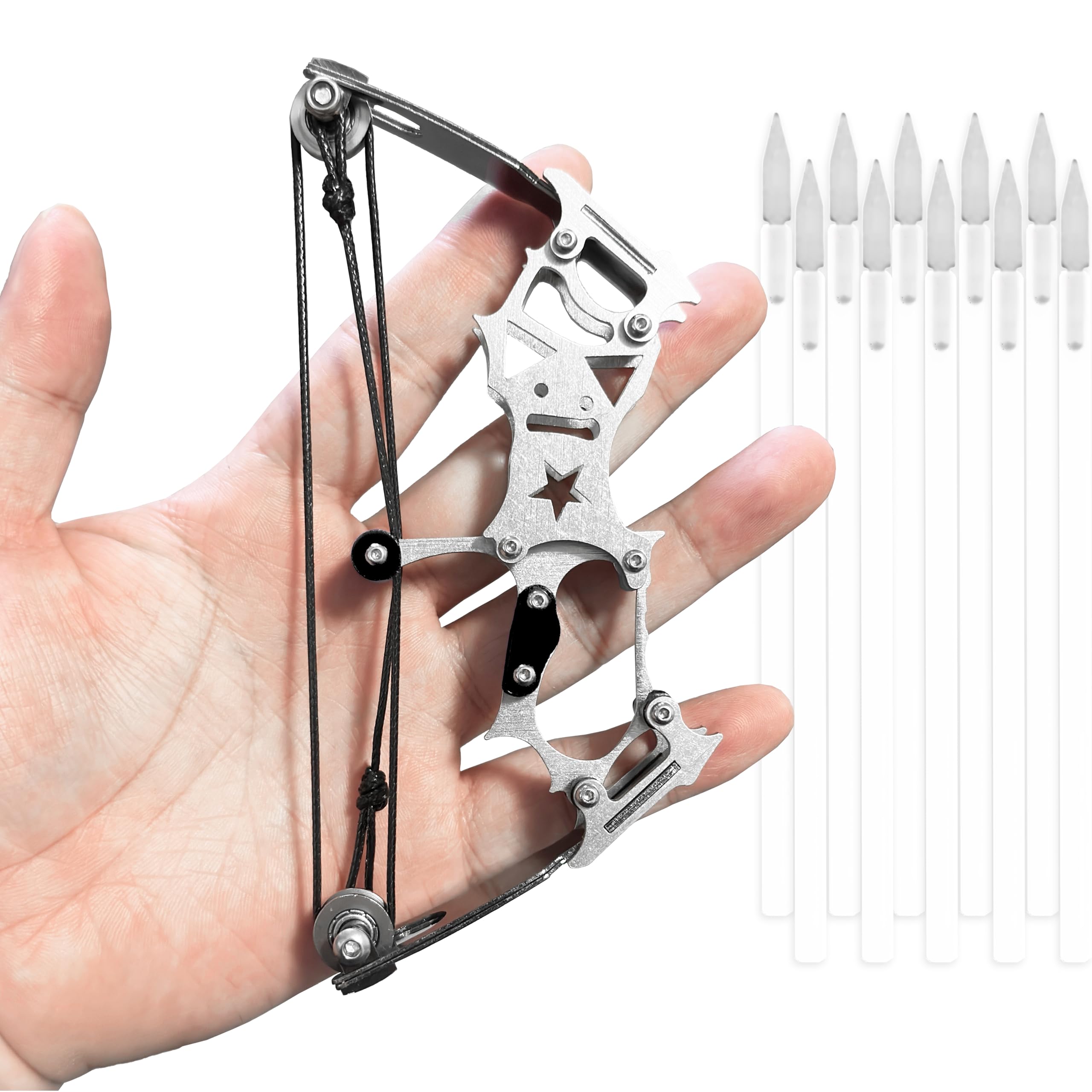 Archery Bow Set Left and Right Hand Compound Bow Hunting Bow Metal Material Catapult RH/LH for Practice Archery