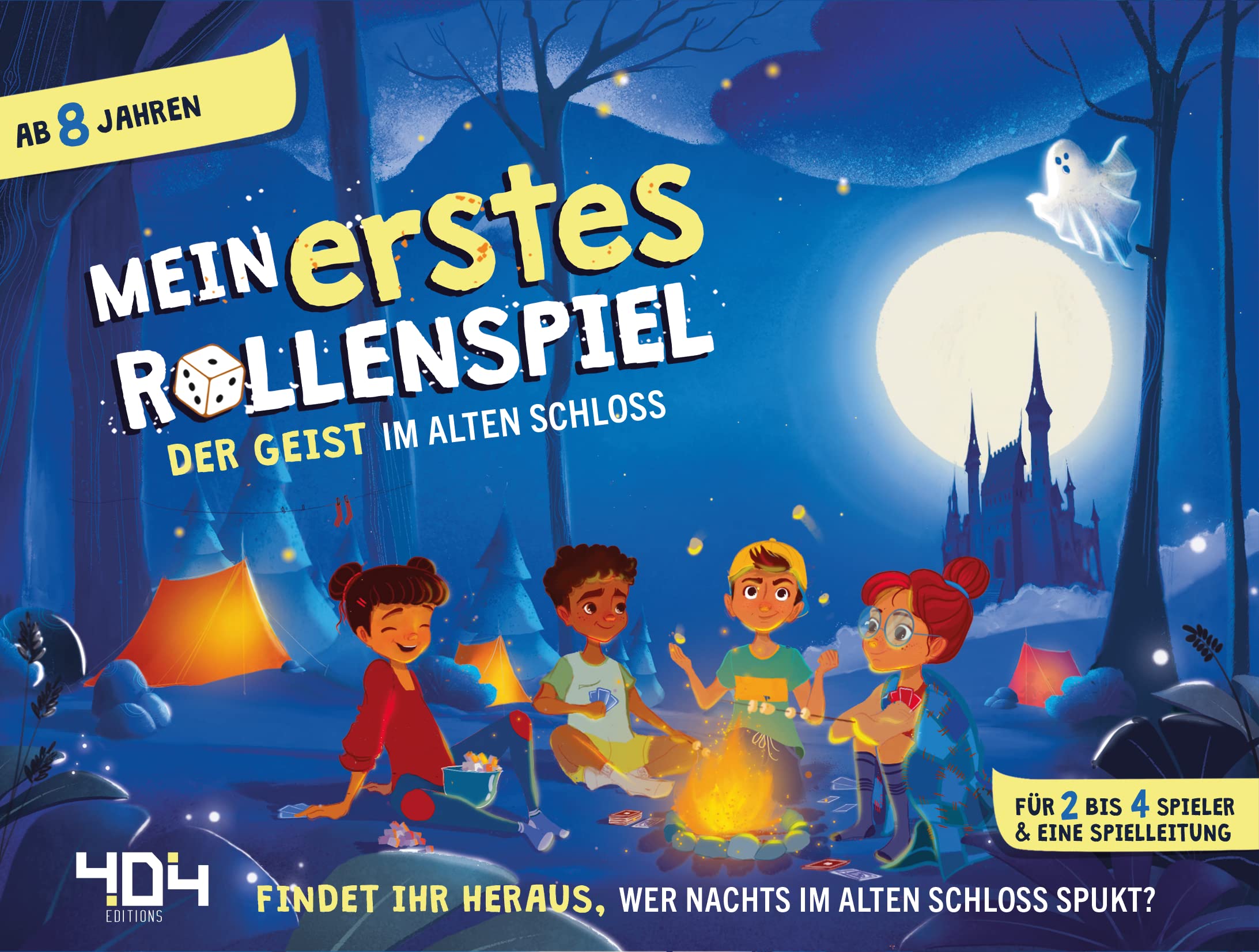 404 Editions, Mein erstes Rollenspiel: Der Geist im Alten Schloss, Kinderspiel, Rollenspiel, 2-4 Spieler, Ab 8+ Jahren, 90+ Minuten, Deutsch