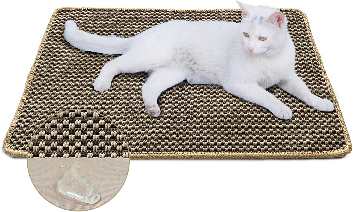 MARUNDA Cat Scratcher Mat, Natural Sisal Cat Scratch Mats