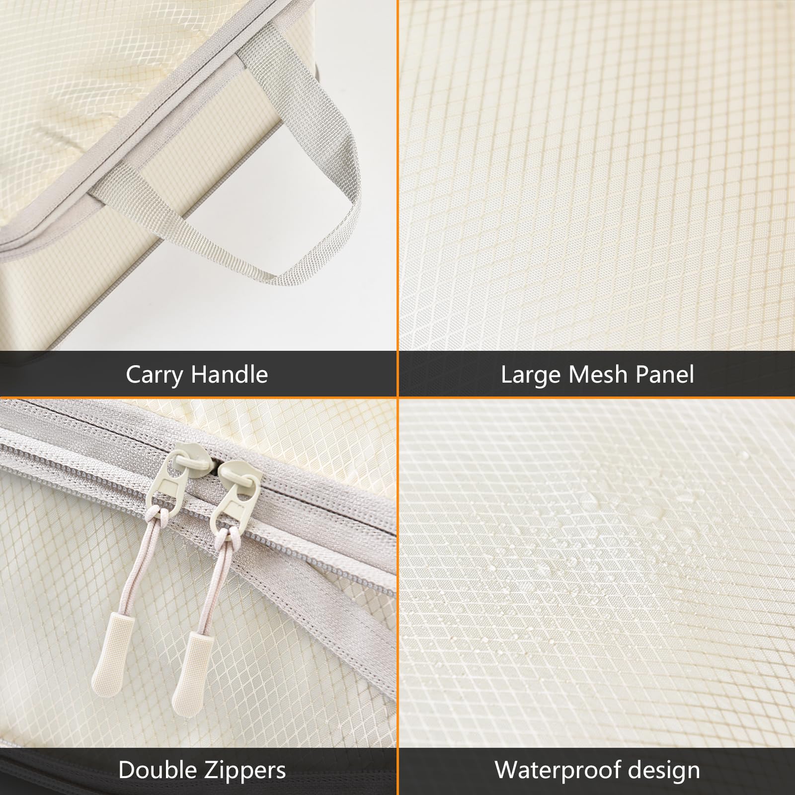 ZFWDSY Compressione Packing Cube Organizer Valigia 7 Pezzi Set, Organizer per Valigia da Viaggio in Salvaspazio Compressione Packing Cubes organizer da viaggio espandibile per bagaglio a mano