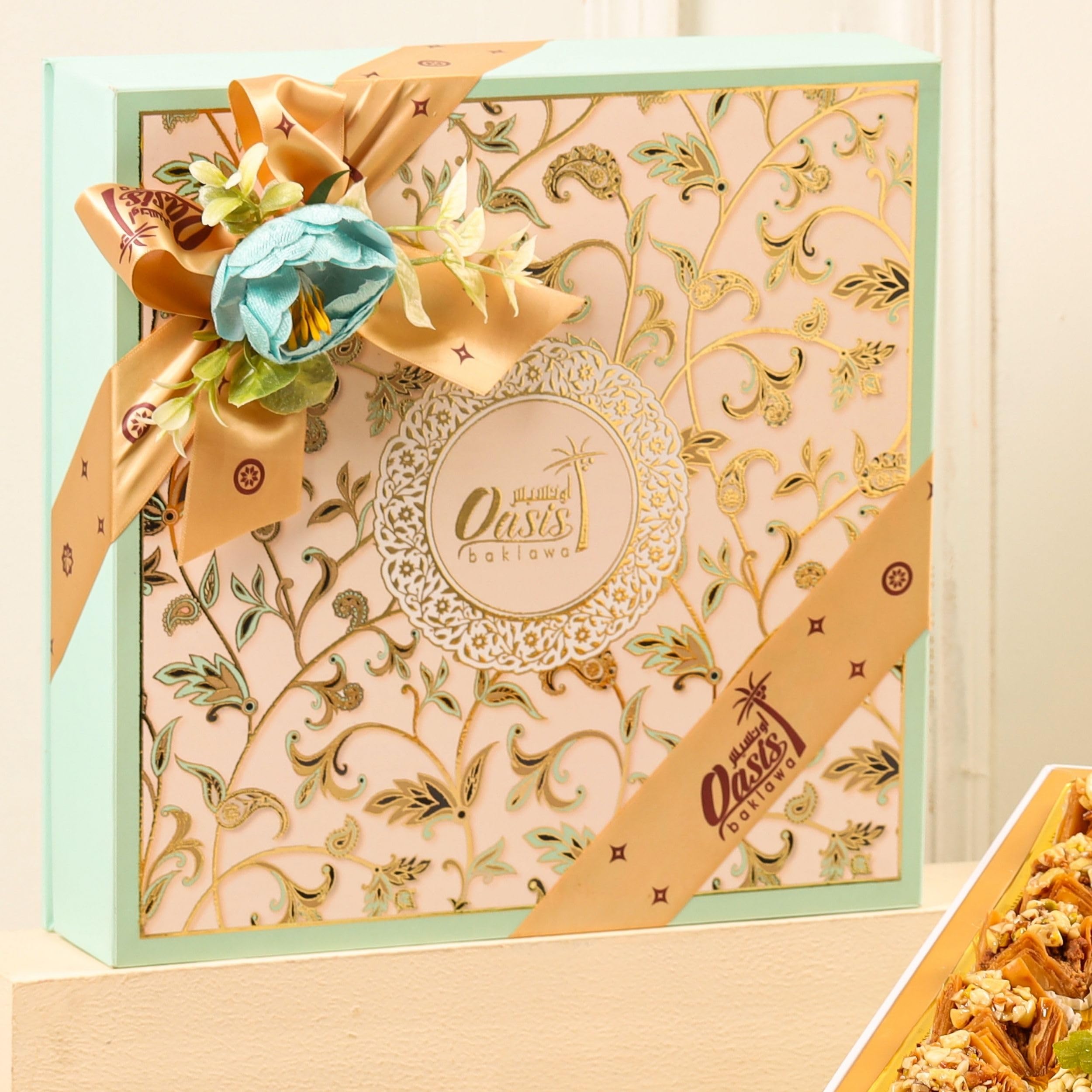 Oasis Baklawa Assorted Baklava Sweets | Marine Collection Box – Premium Turkish & Lebanese Sweets Gift Box | Festive Gift Hamper for Rakhi, Diwali, Eid, Weddings & Corporate Gifting (25 PCS) 2