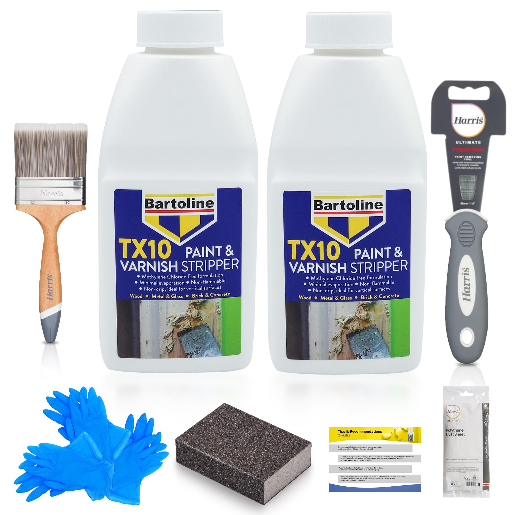 All-in-One Paint Stripper Bundle - Paint Remover for Wood and Metal, with Accessories, for Easy Restoration