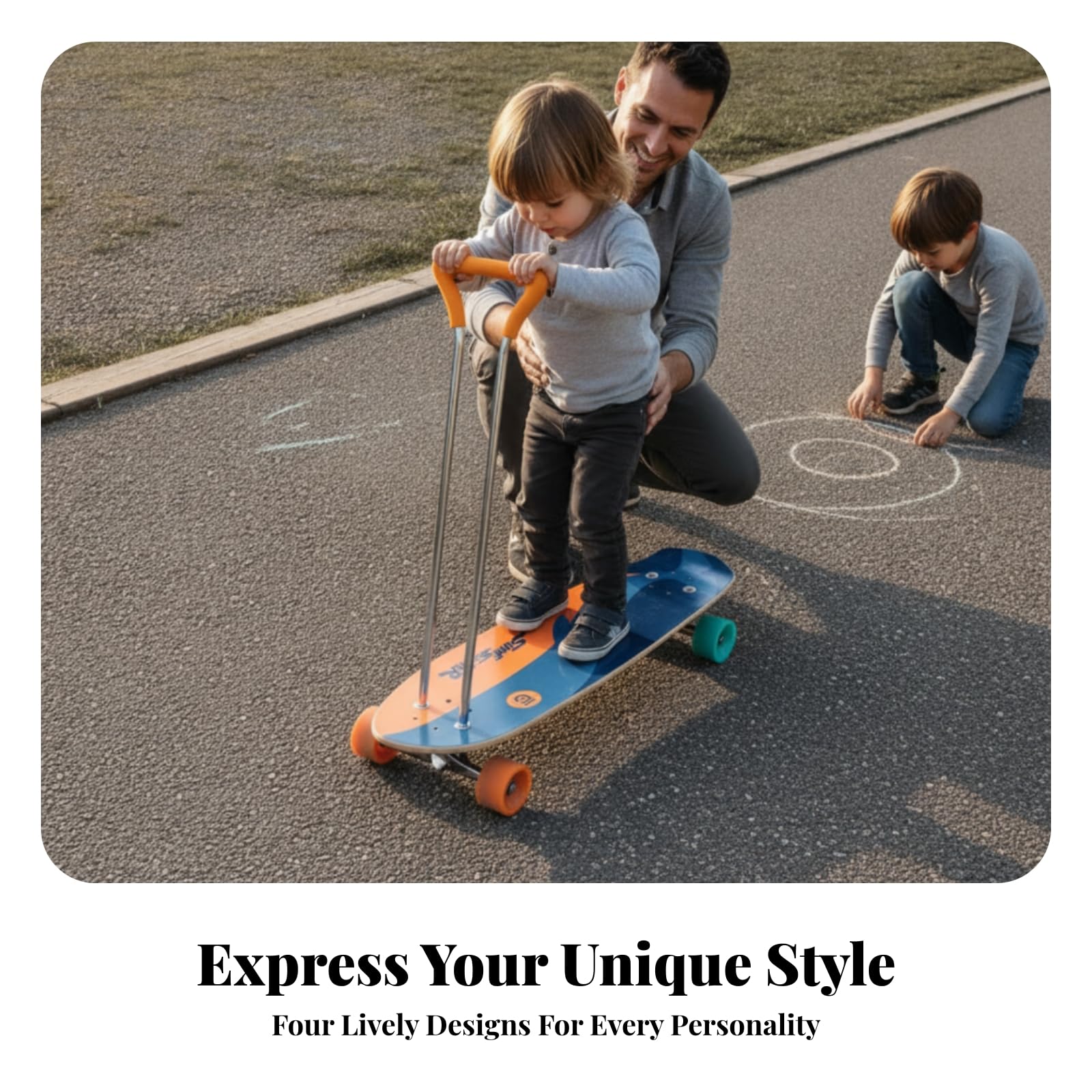 Attrezzatura Sportiva per Bambini Tavola Skate Monopattino con Materiali Acero Lega Alluminio E PU per Durata E Adatta a Gioco, color to 2