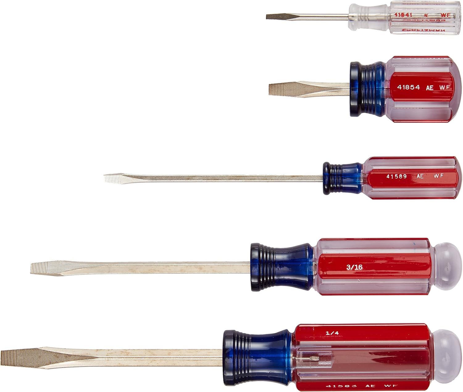 Craftsman 947137 Slotted Screwdriver Set, 5 Piece Tools