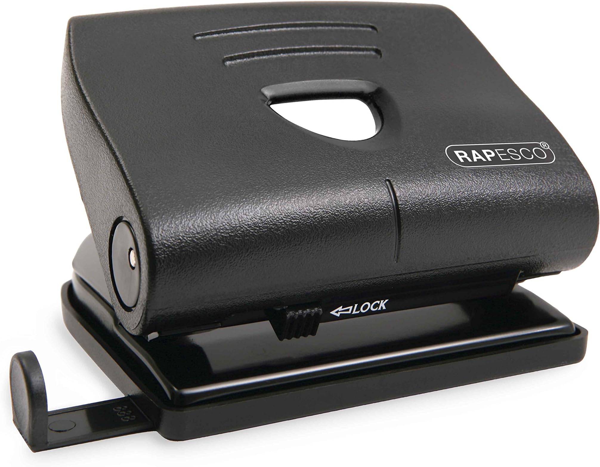 PF8700B1 820-P 2-Hole Punch with Antibacterial Protection, 22 Sheet Capacity, Black