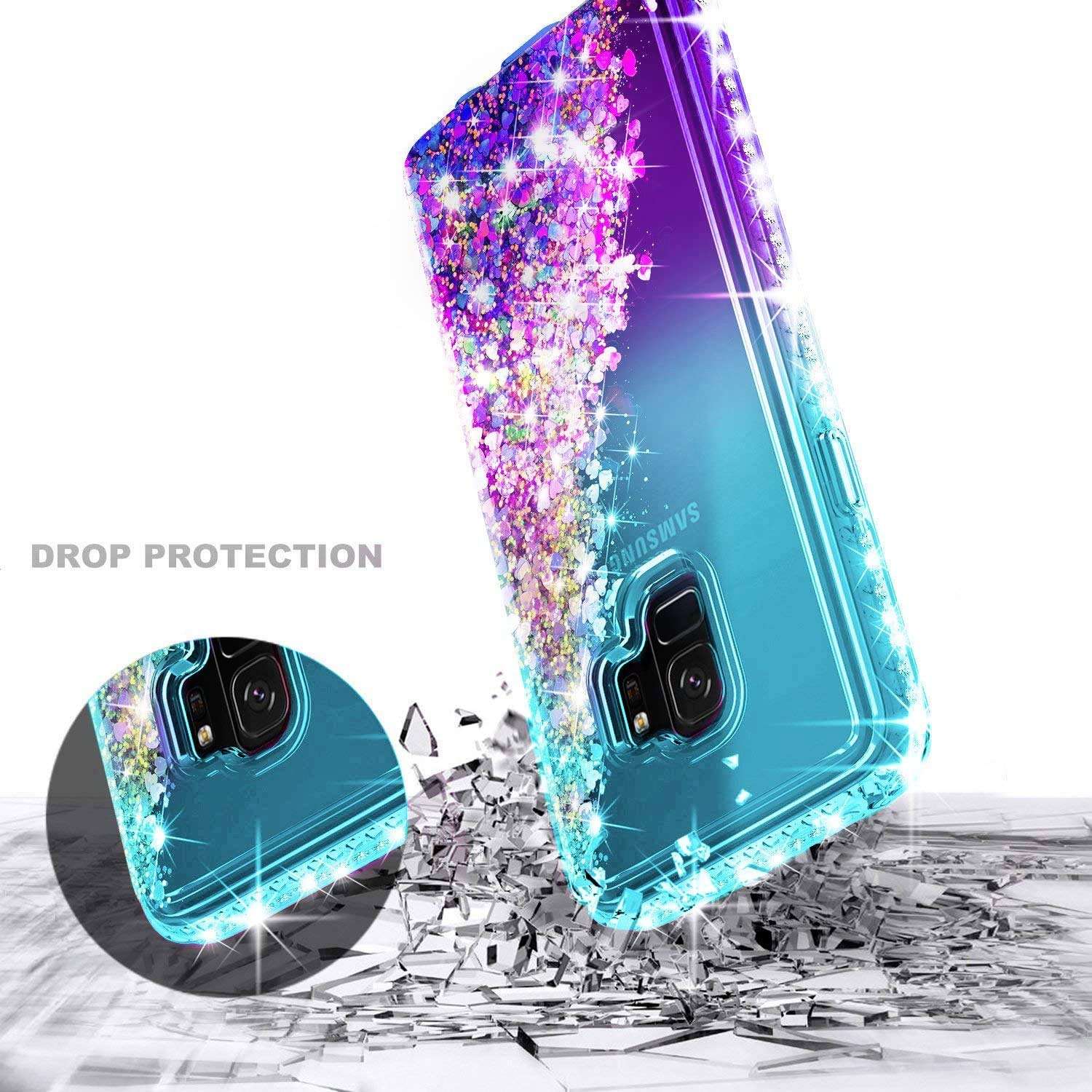 Samsung Galaxy S9本体とケース Amazon.com: E-Began Case for Samsung Galaxy S9 with Screen