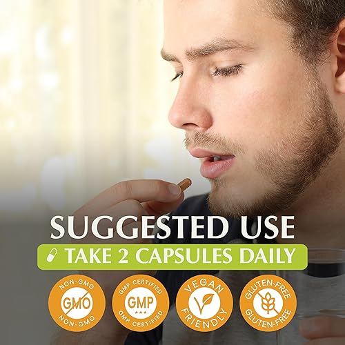 Miniatura 5 de Jiva Botanicals Cápsulas de extracto de hojas de moringa, hechas de polvo de hoja de moringa y suplemento de oleifera para apoyo inmunológico y