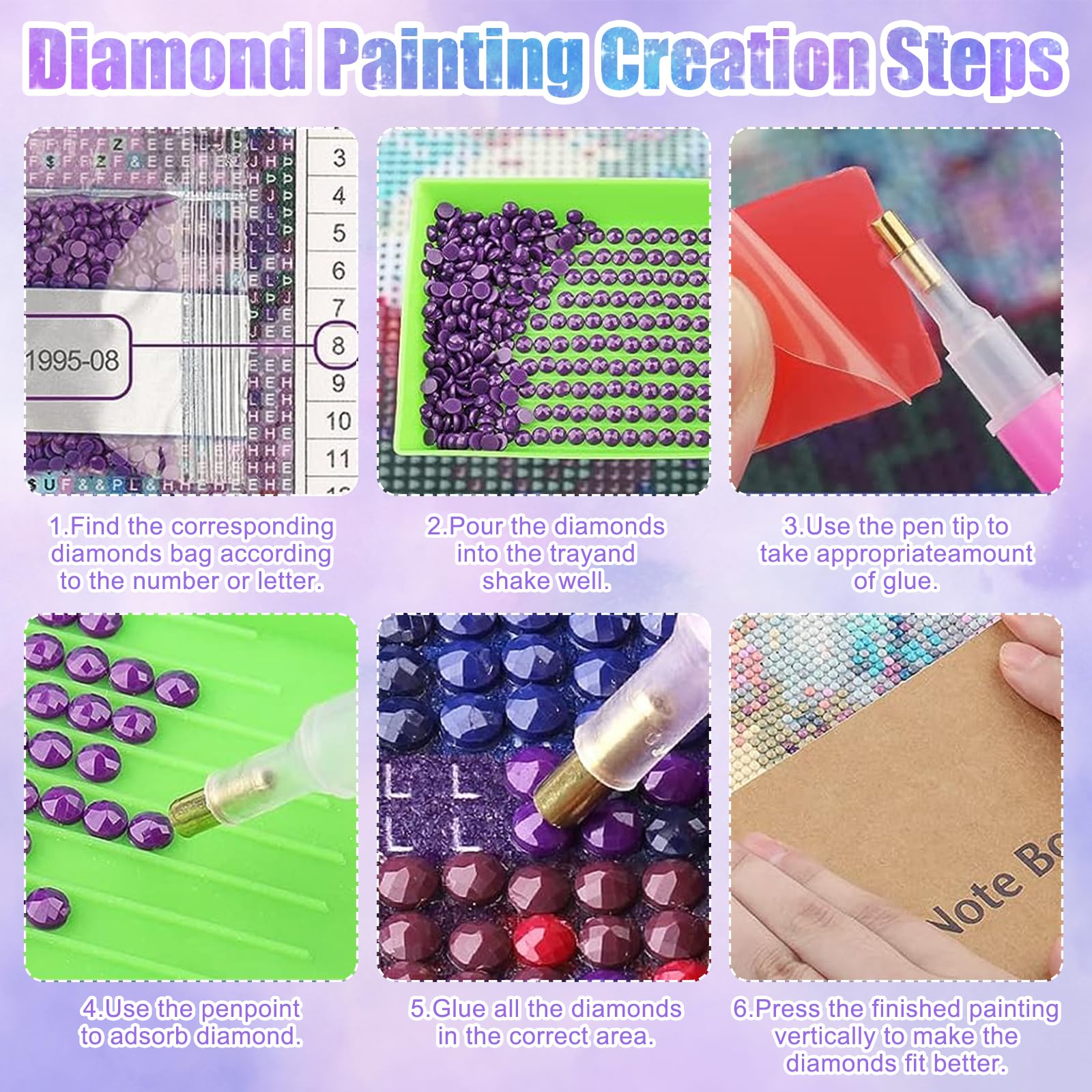 5D Diamond Painting Kit Completo, Fai Da Te Kit Pittura Diamante per Bambini Adulti, Disegni con Perline da Attaccare, Kit Diamond Painting Grandi Dimensioni per Decorazione Casa (Drago,80x140cm)-Q124