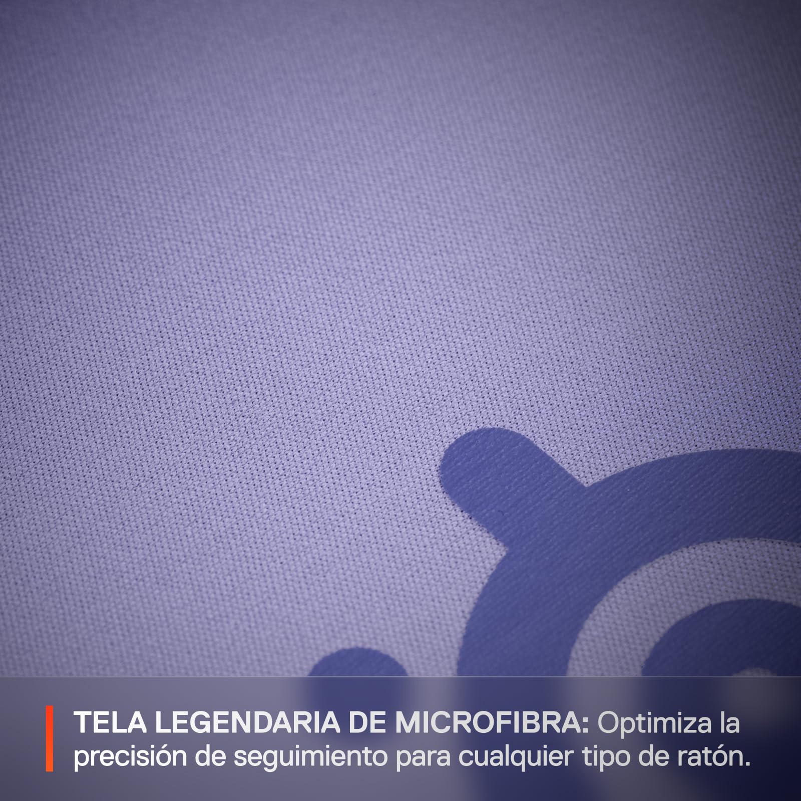 SteelSeries QcK Alfombrilla Gaming Grande - Lavender - Base Antideslizante - Seguimiento y Estabilidad Top - Optimizada para sensores - 450 mm x 400 mm - FPS, MOBA, RTS, MMO