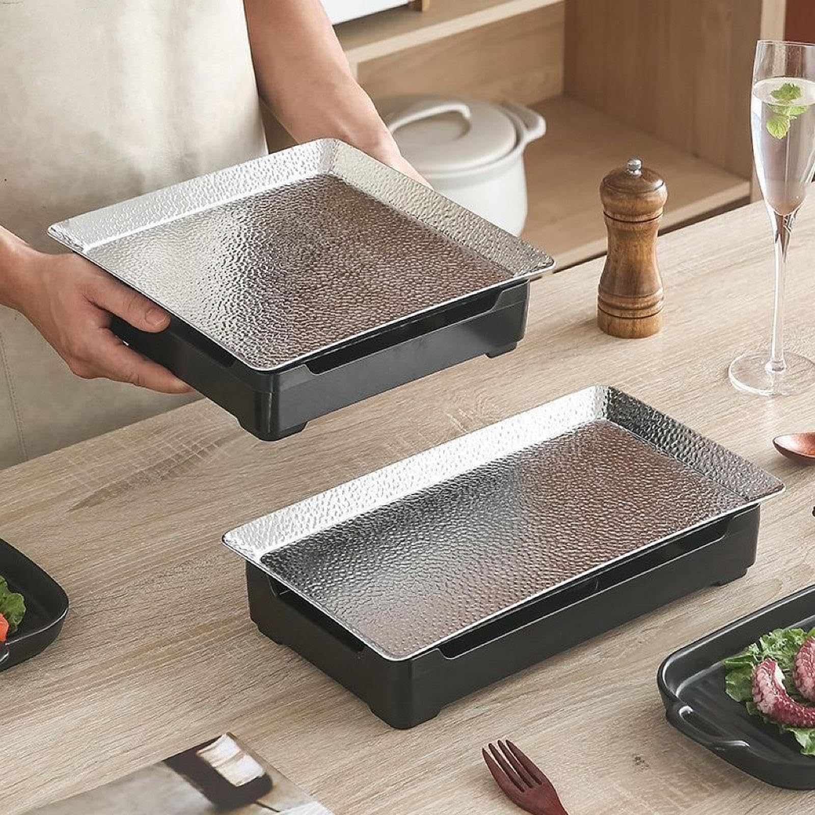 BNF®Japanese Barbecue Grill Steak Pan Tabletop Grill for Wedding Catering Dining 33cmx18cm|Home & Garden | Kitchen Dining & Bar | Small Kitchen Appliances 1