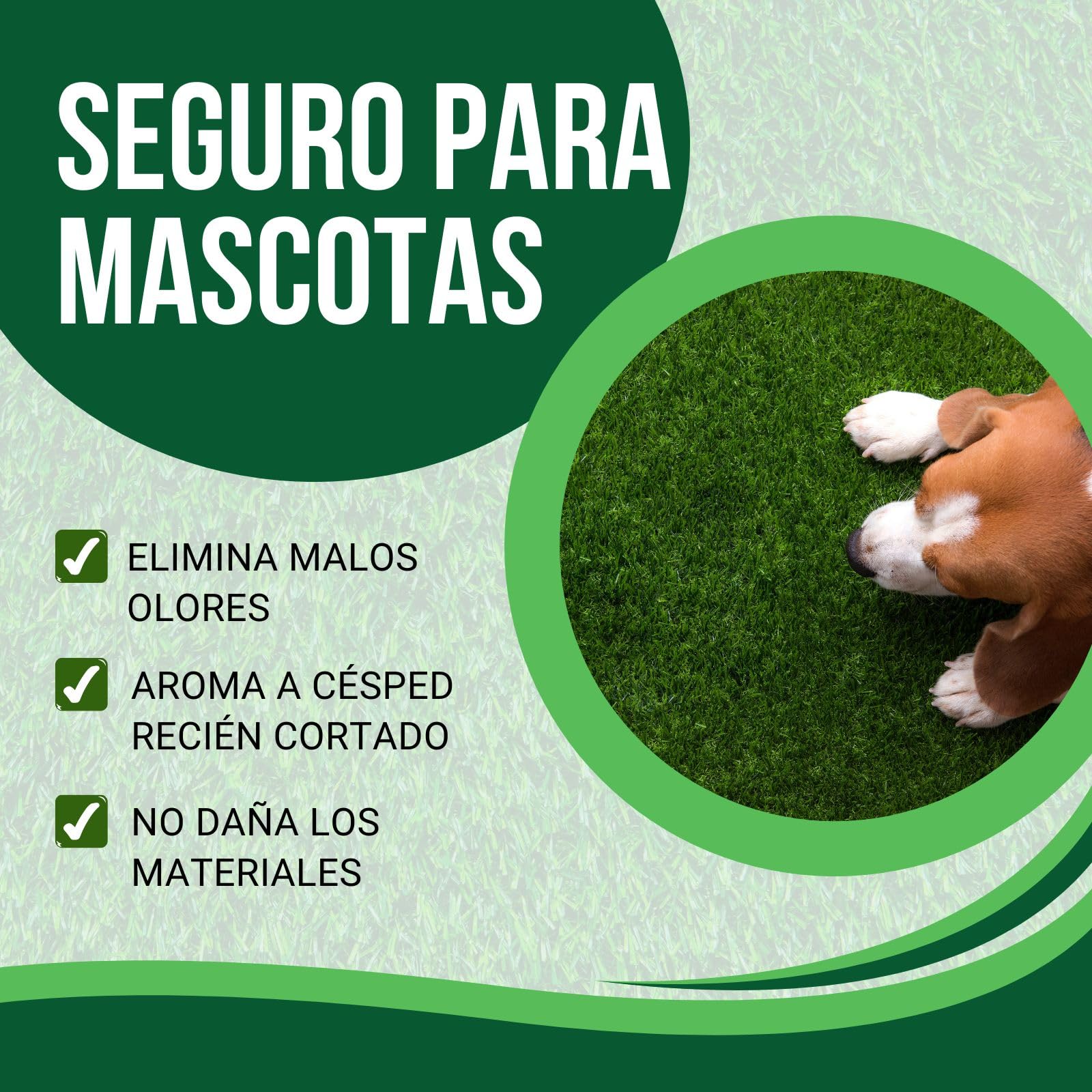 PLANTAWA Artificial Grass Cleaner 2L | Outdoor Cleaning and Maintenance for Gardens and Patios with Pets | Ideal for Hedges and Synthetic Grass | Yields up to 40L - 5