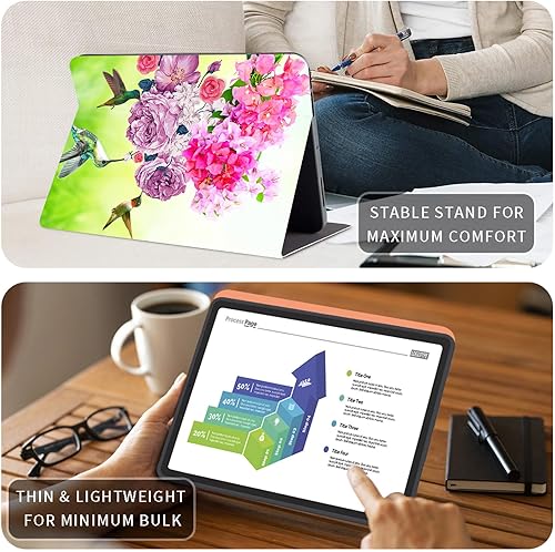 Vista 250 de Funda para Kindle de 6 pulgadas (11.ª generación, versión 2024/2022) delgada de piel sintética, ajustable, multiángulo, Smart Shell con función