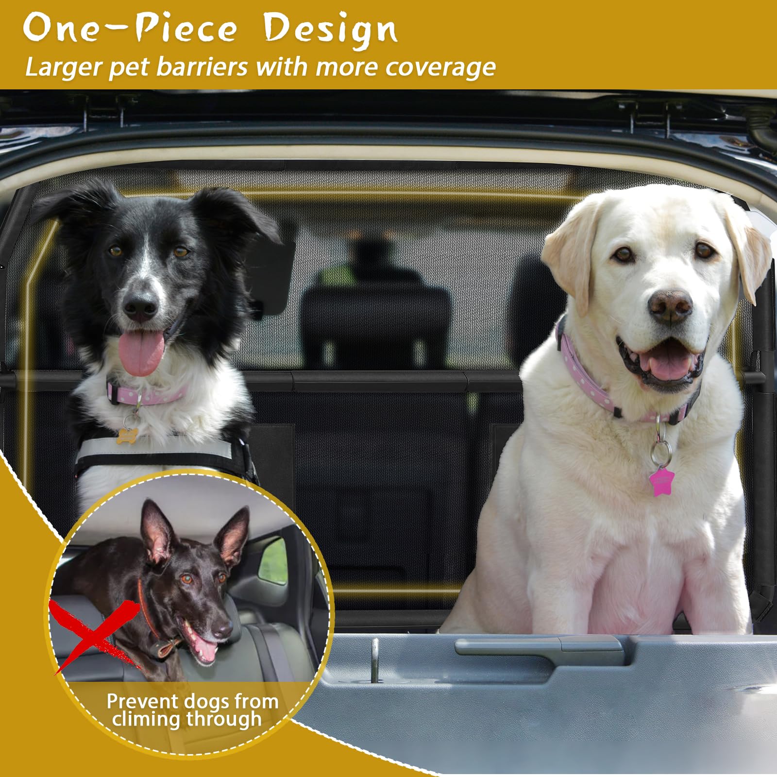 Dog Barrier For Truck Dog Car Barrier Nandae Escape-Proof, 50