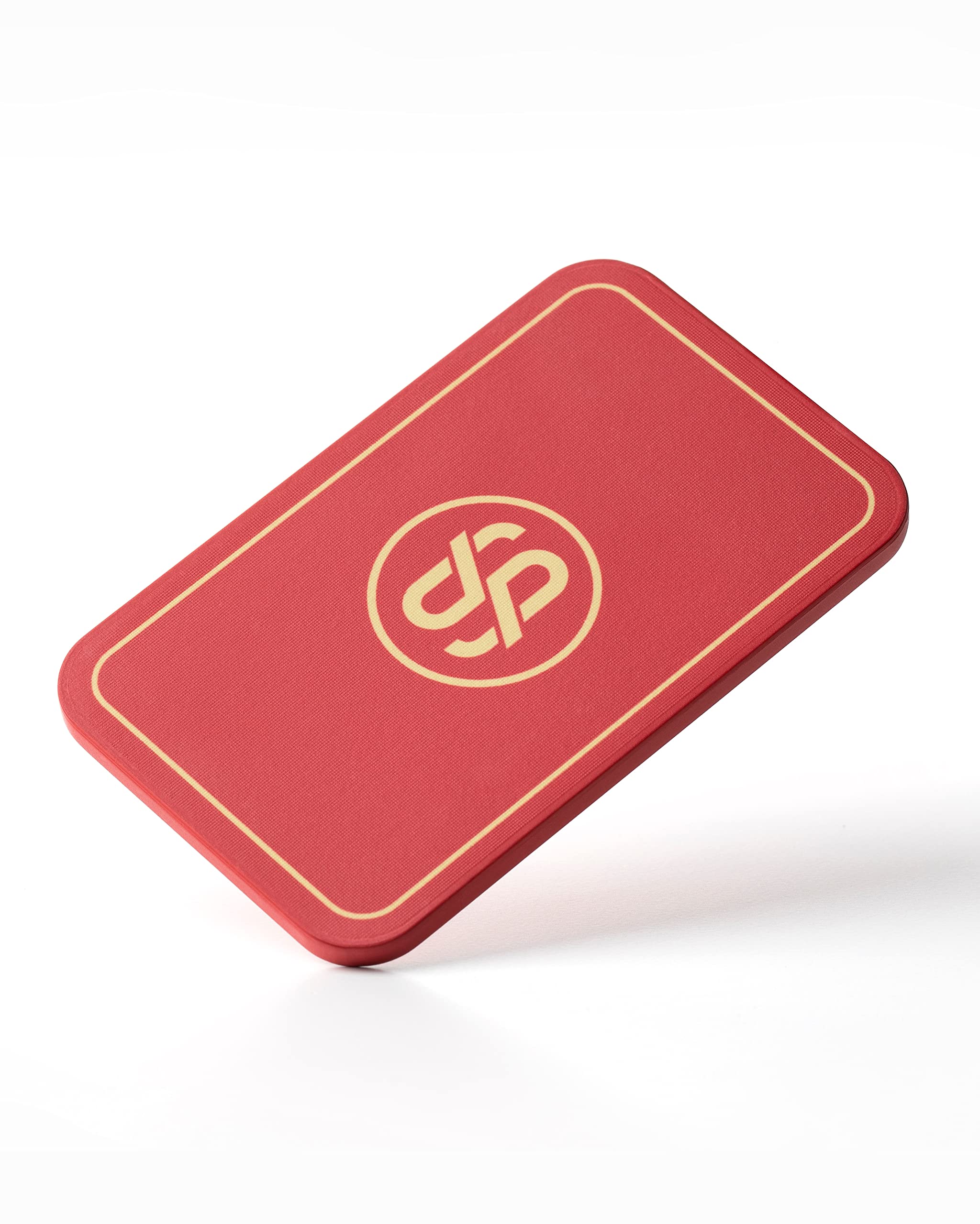 SLOWPLAY Godel Rectangular Poker Chips Plaques, Pack of 10 Pcs, European Style Professional Plaques Without Denomination